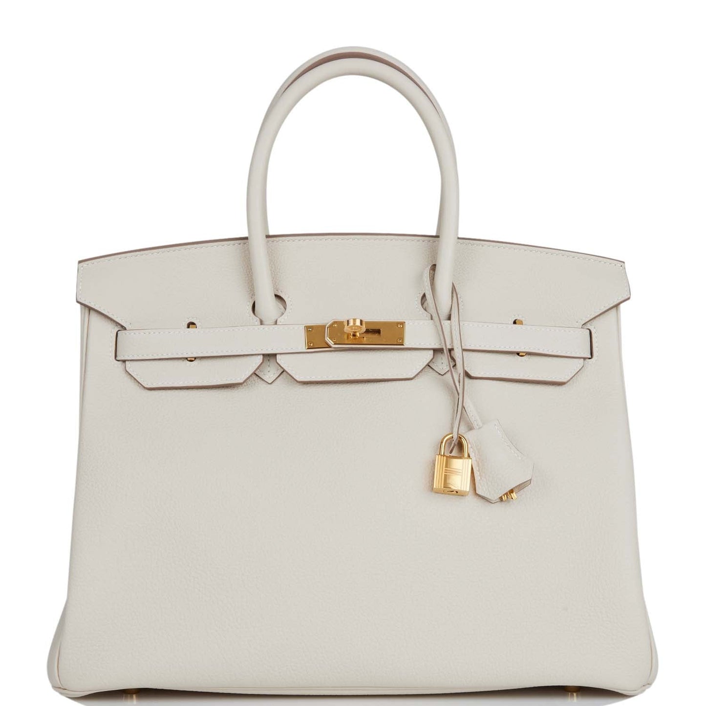 Hermes Birkin Craie Togo Hardware Handbag Gold Travel Bag