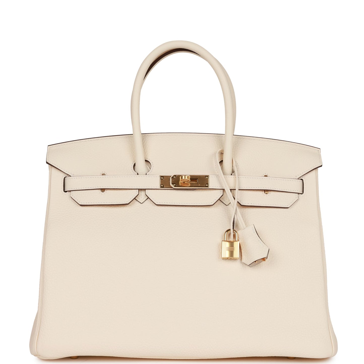 Hermes Birkin Nata Togo Hardware Handbag Gold Travel Bag
