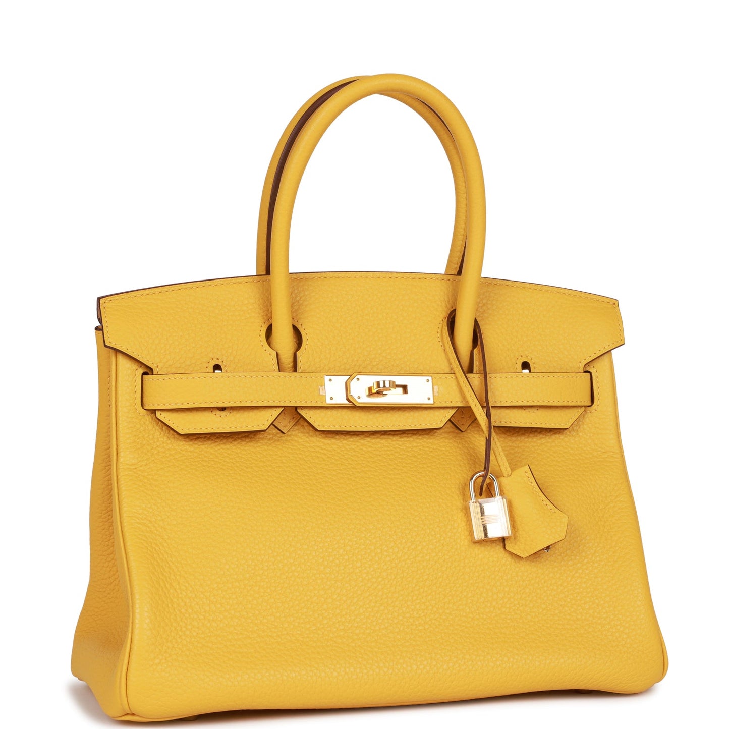 Hermes Birkin Soleil Clemence Hardware Handbag Gold Travel Bag