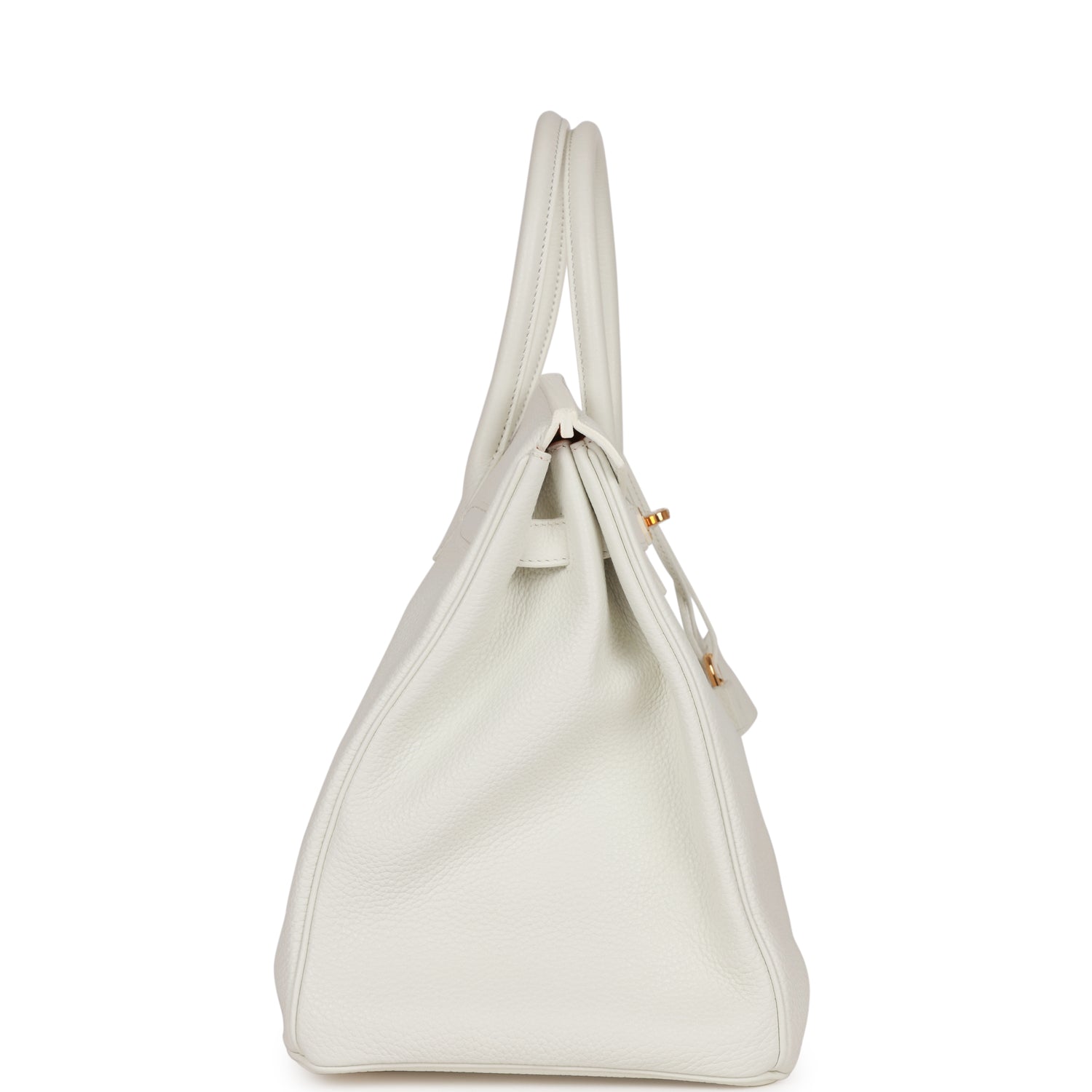 Hermes Special Order Hss Birkin Verso Clemence Hardware White Gold Travel Bag