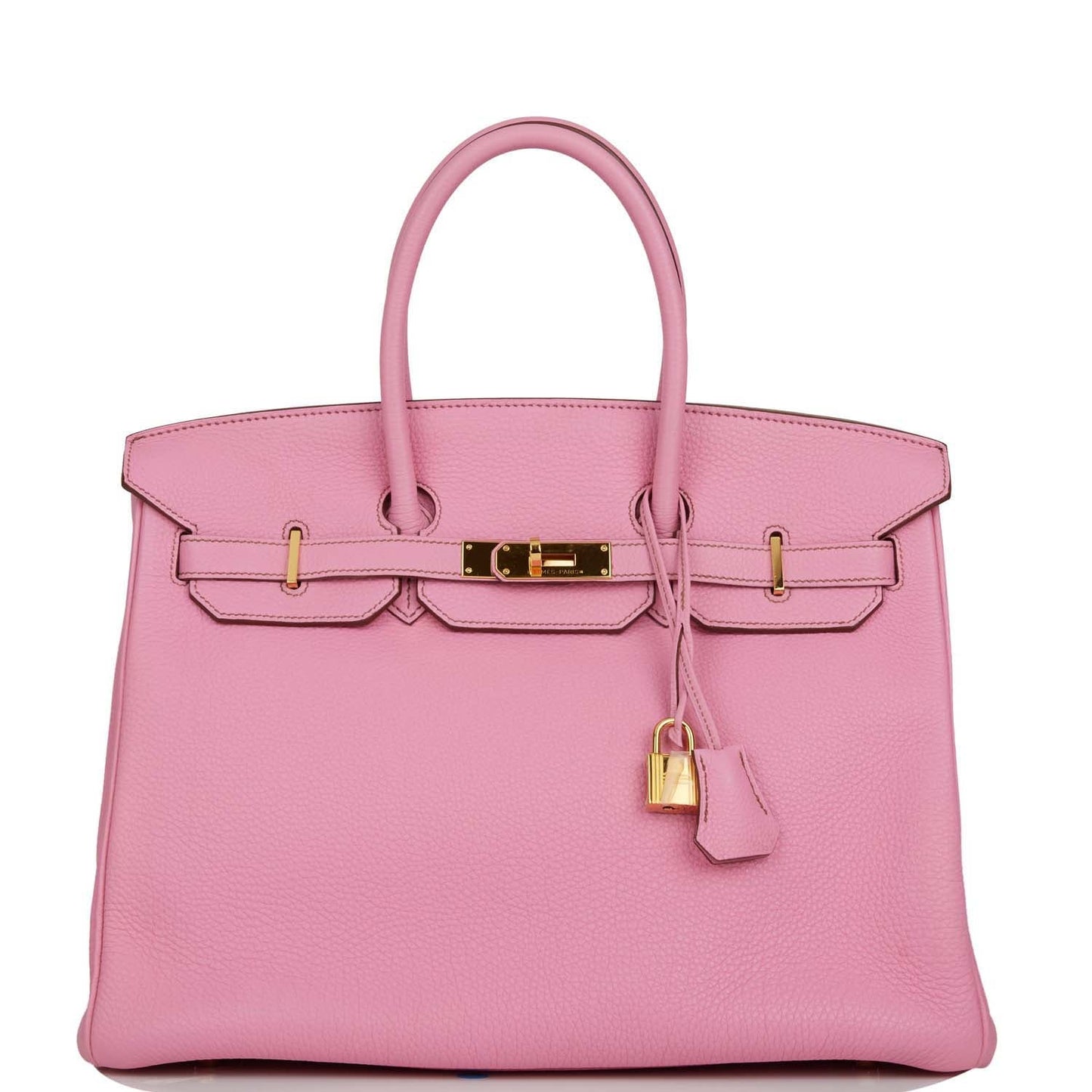 Hermes Top Quality Luxury Birkin Bubblegum Togo Hardware Gold Travel Bag