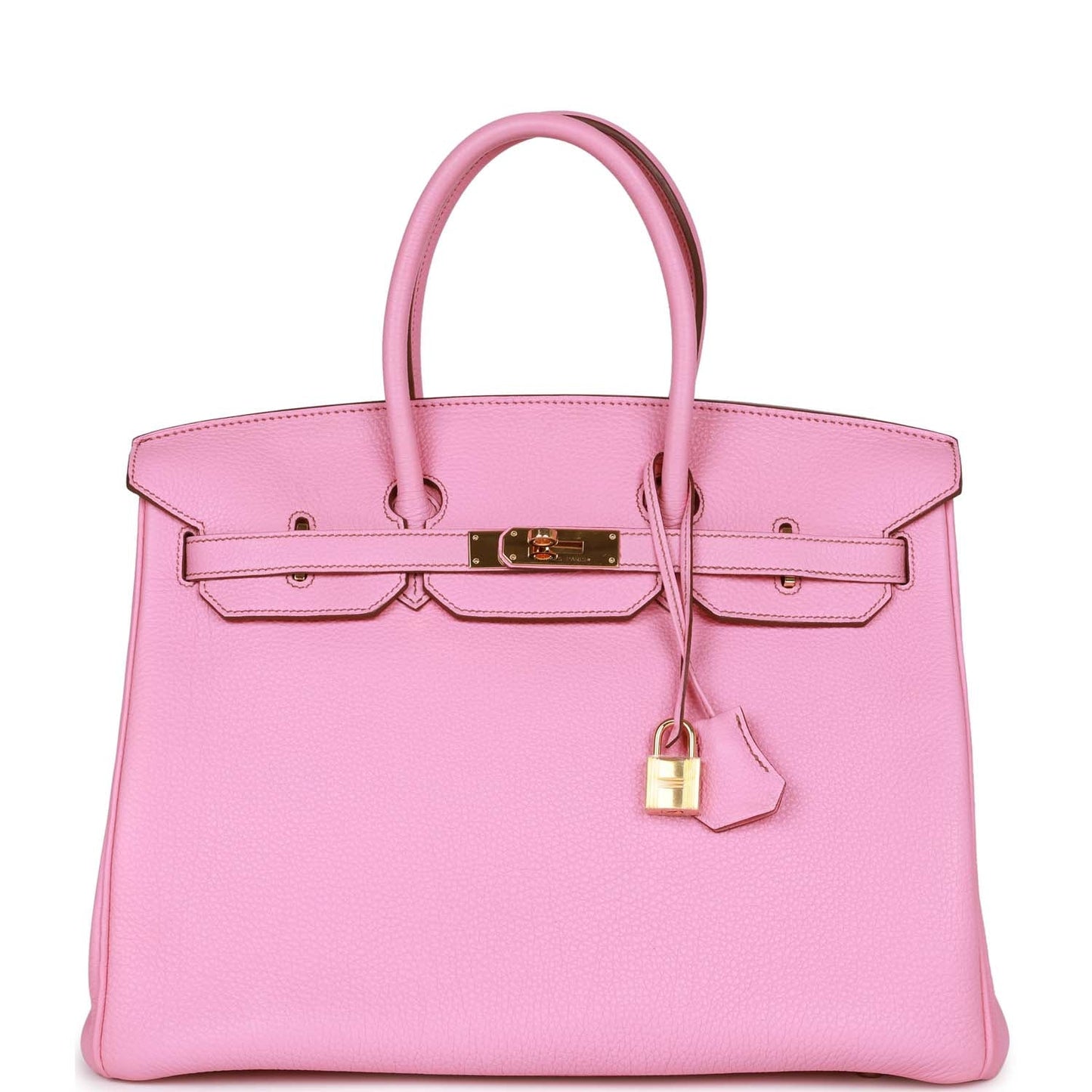 Hermes Birkin Bubblegum Togo Hardware Handbag Gold Travel Bag