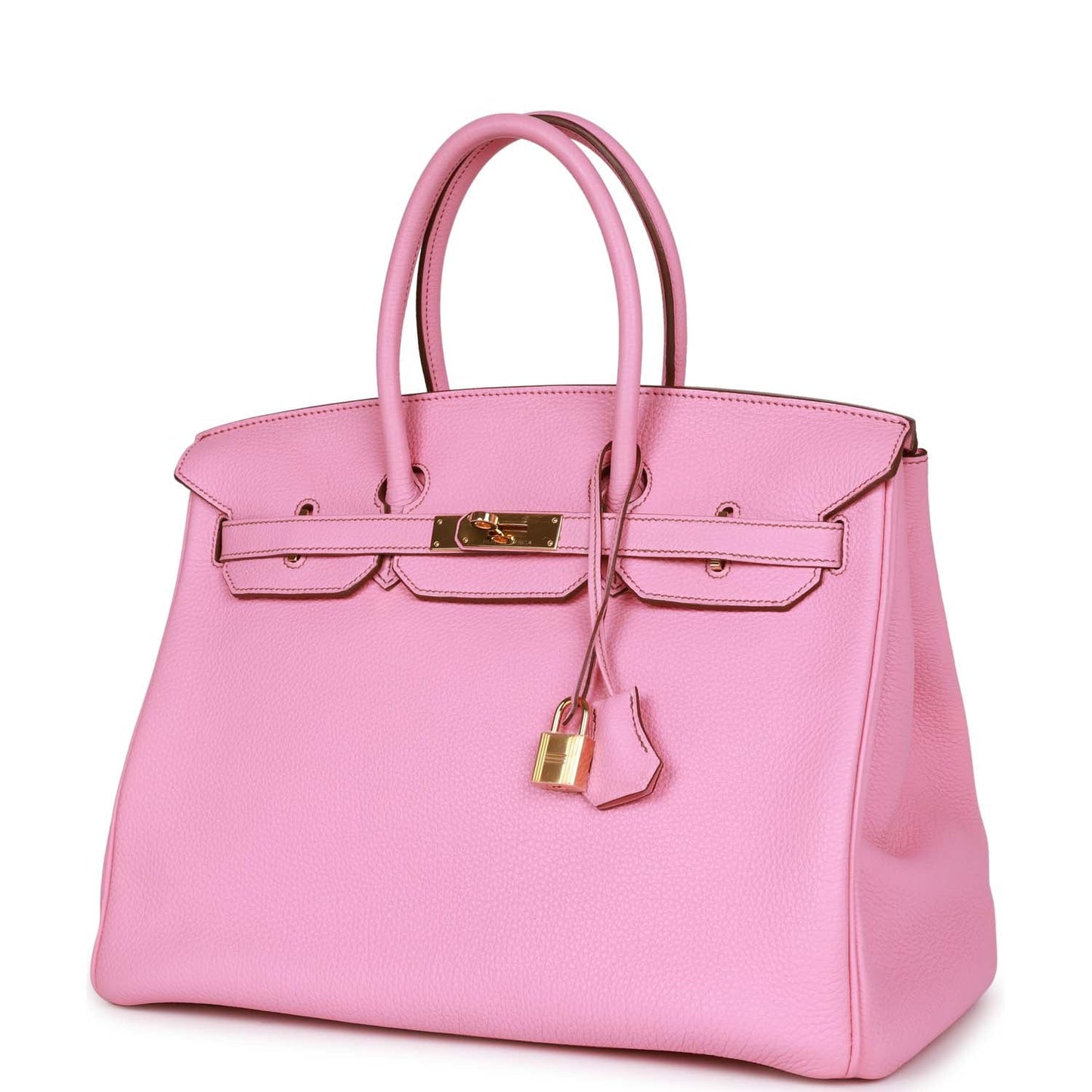 Hermes Birkin Bubblegum Togo Hardware Handbag Gold Travel Bag