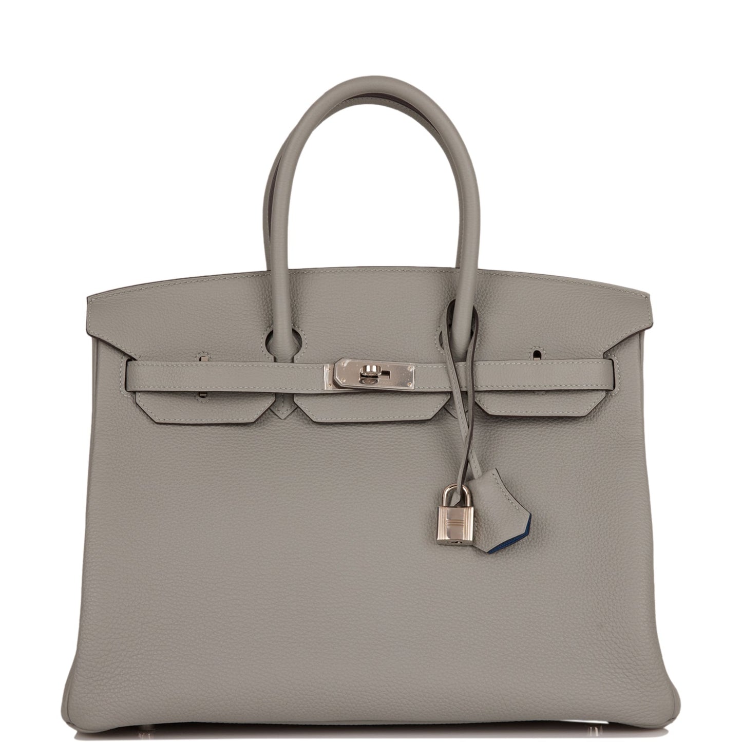 Hermes Birkin Gris Mouette Verso Togo Palladium Hardware Travel Bag