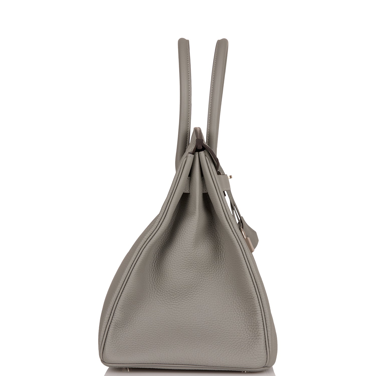 Hermes Birkin Gris Mouette Verso Togo Palladium Hardware Travel Bag