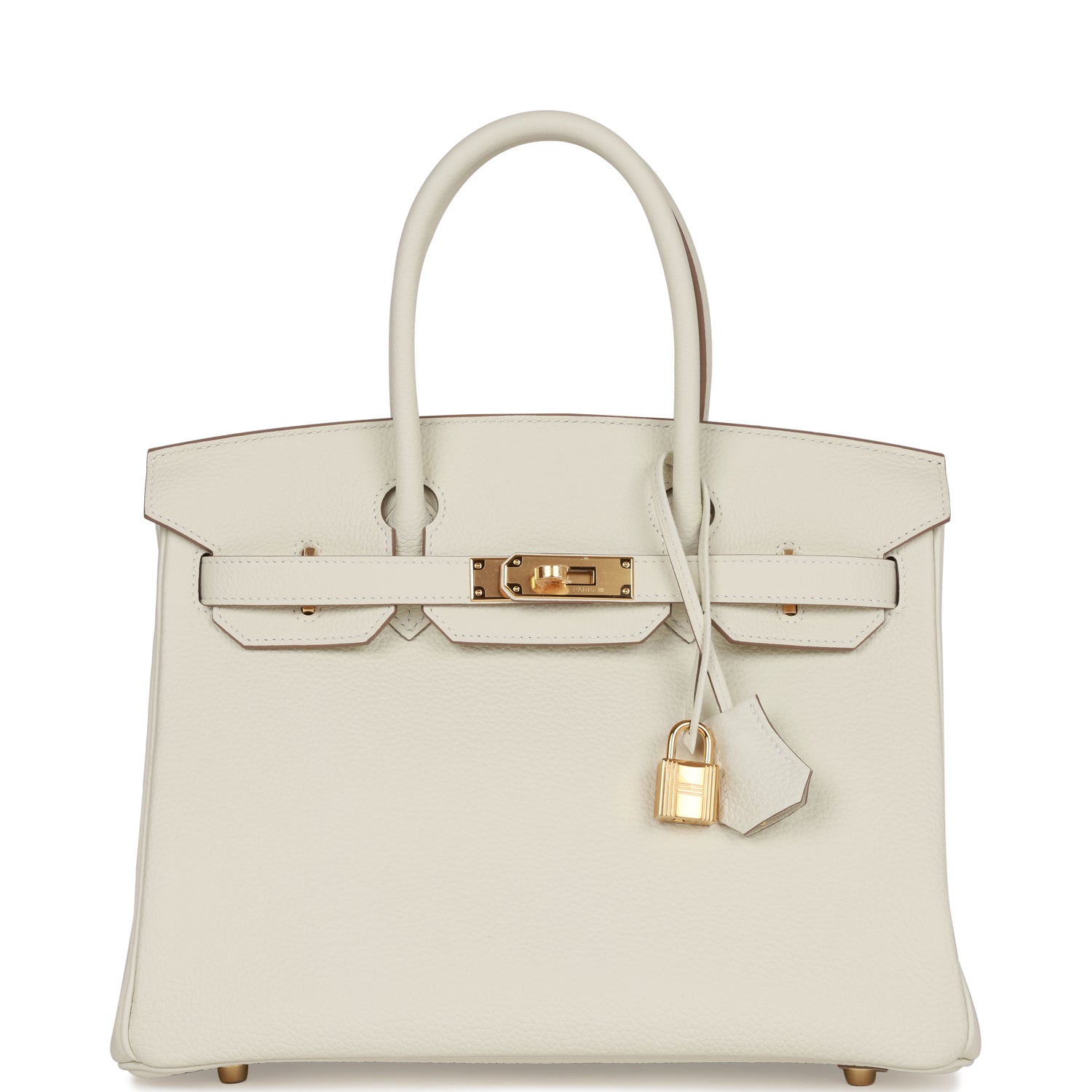 Hermes Birkin Mushroom Togo Hardware Handbag Gold Travel Bag Gold Hardware