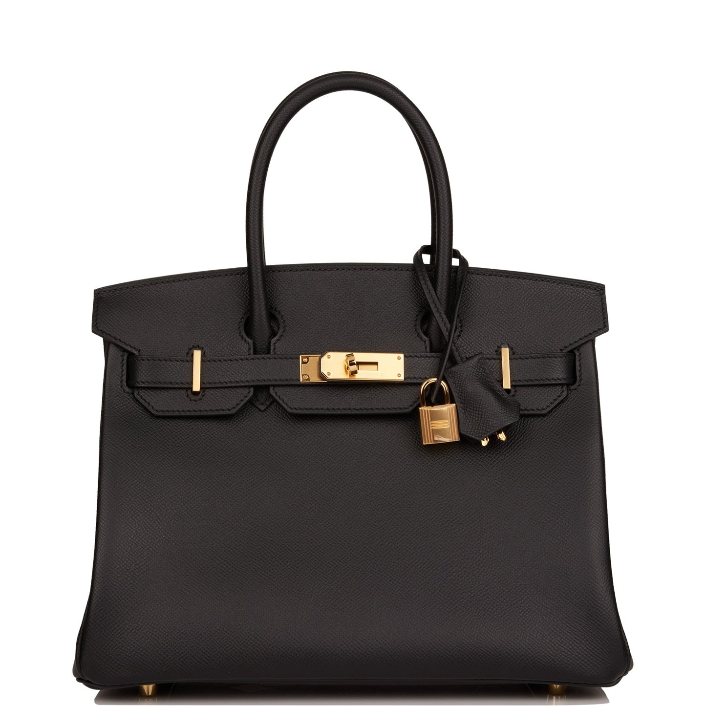 Hermes Birkin Epsom Hardware Handbag Black Gold Travel Bag Hardware 1