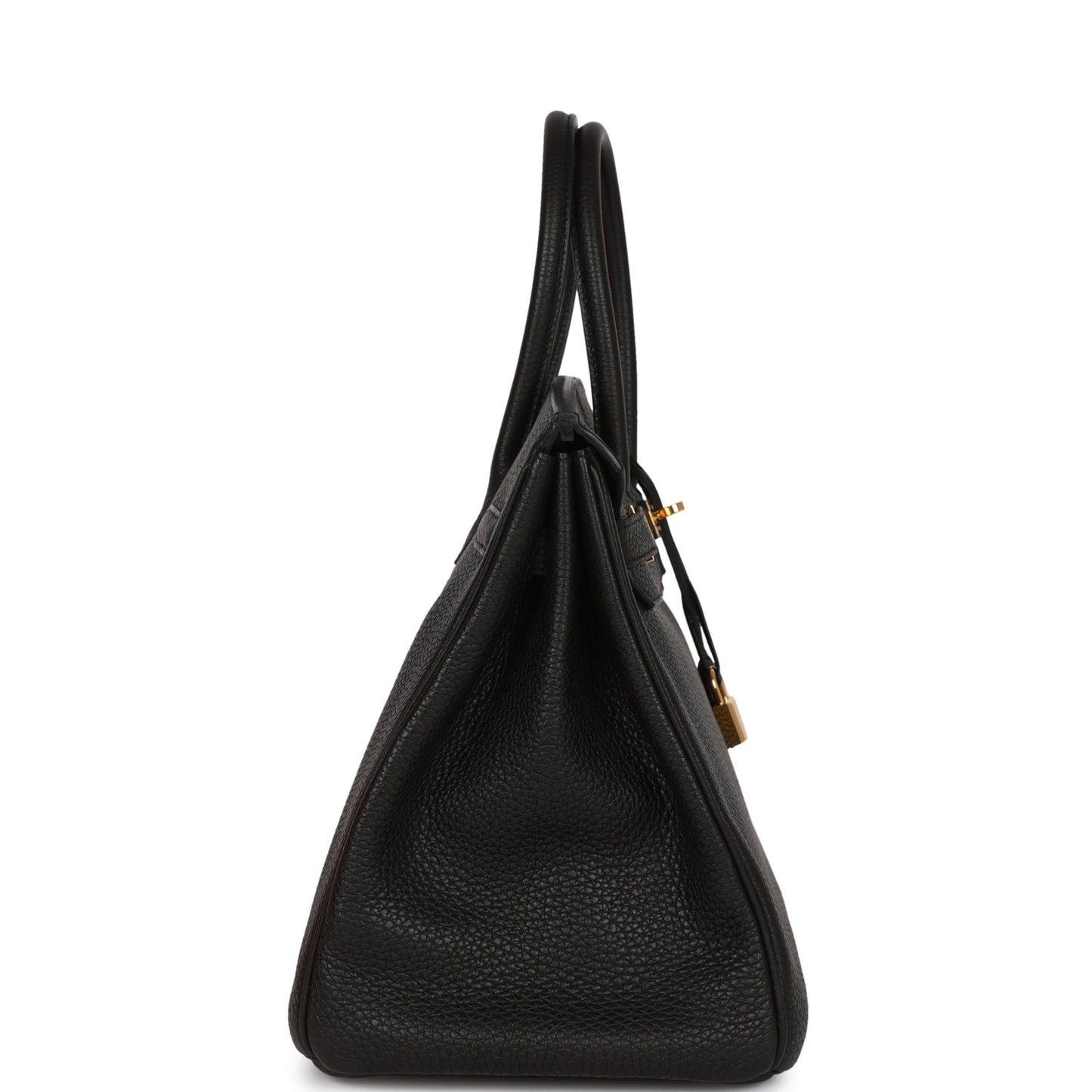 Hermes Birkin Togo Hardware Handbag Black Gold Travel Bag 7