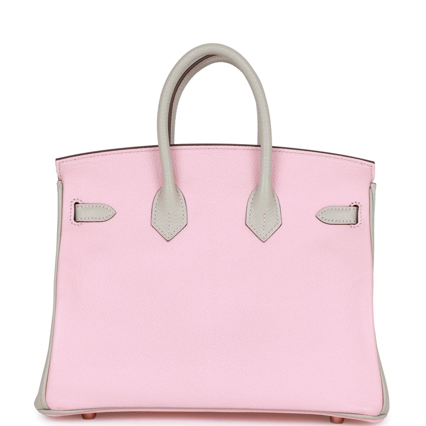 Hermes Birkin Hss Rose Sakura And Gris Perle Chevre Gold Travel Bag