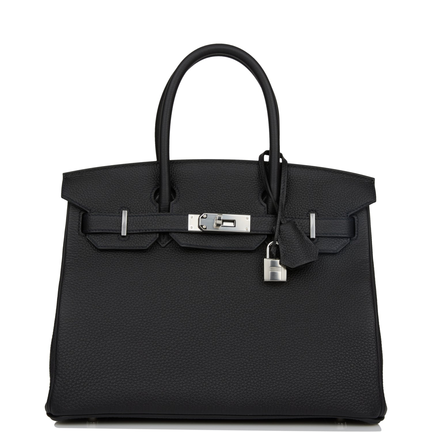 Hermes Birkin Togo Palladium Hardware Handbag Black Travel Bag Hardware 10
