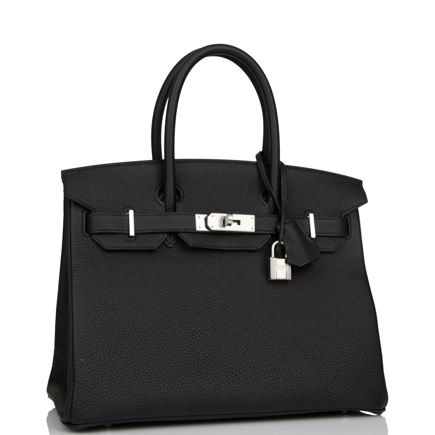Hermes Birkin Togo Palladium Hardware Handbag Black Travel Bag Hardware 10