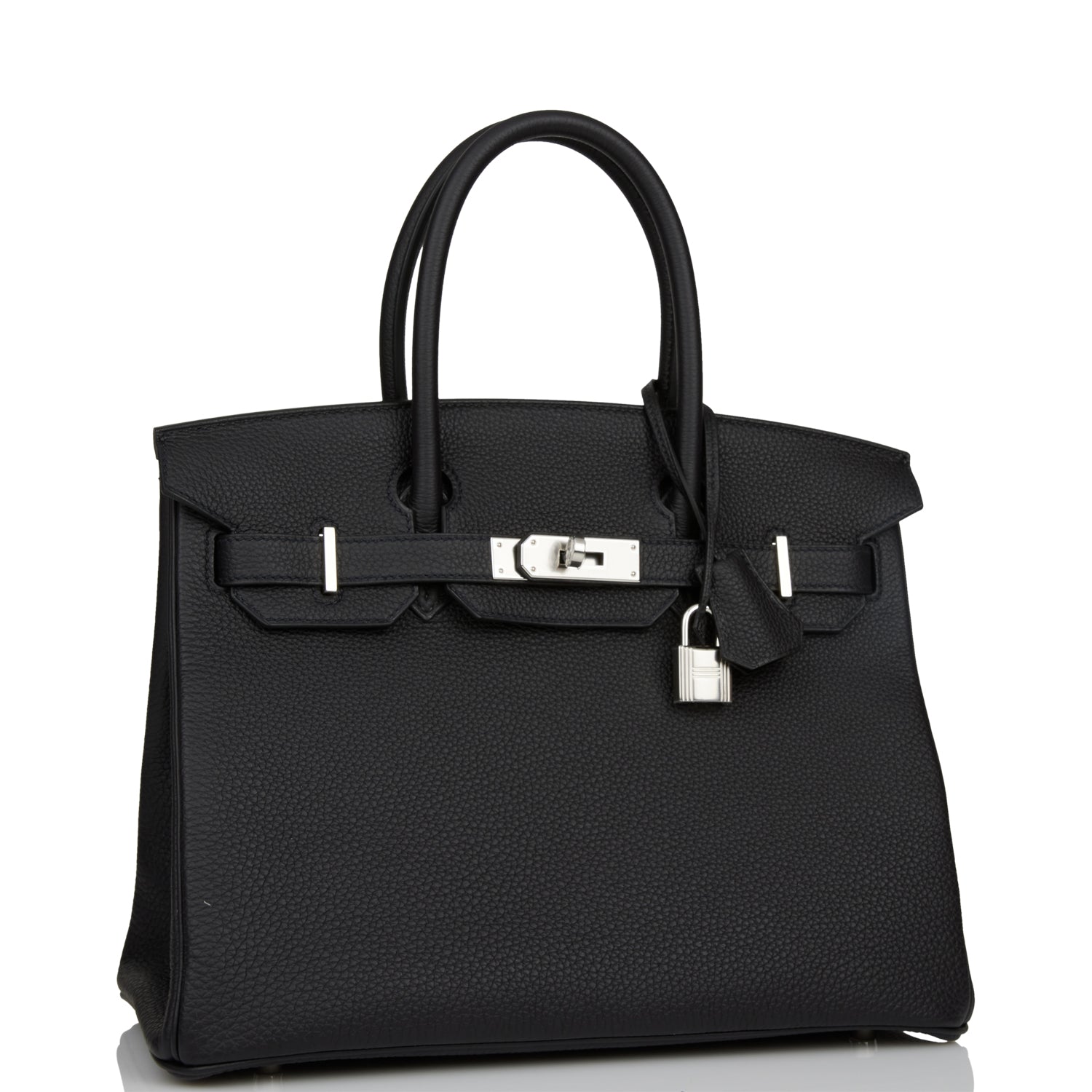 Hermes Birkin Togo Palladium Hardware Handbag Black Travel Bag Hardware 10