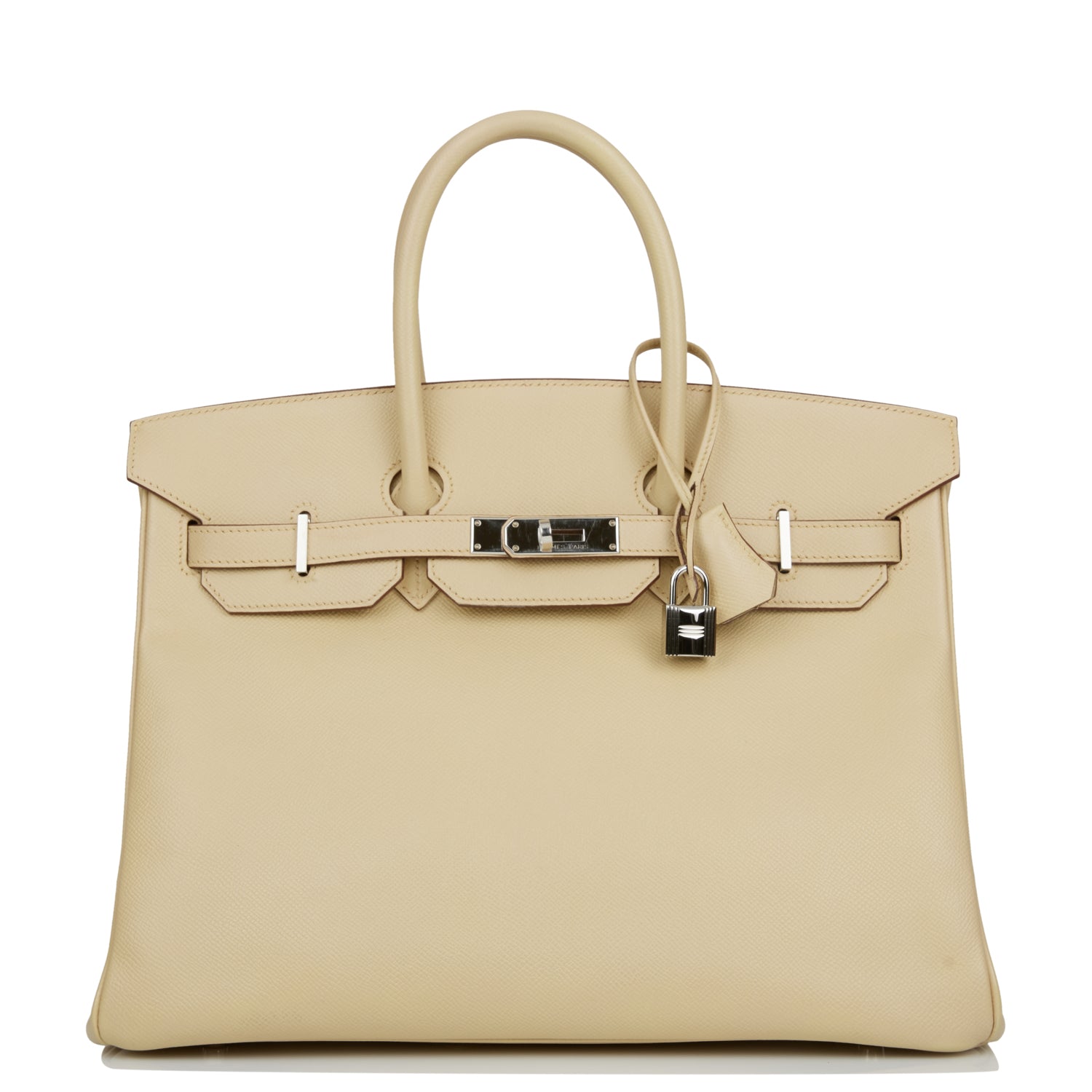 Hermes Birkin Parchemin Epsom Palladium Hardware Handbag Travel Bag