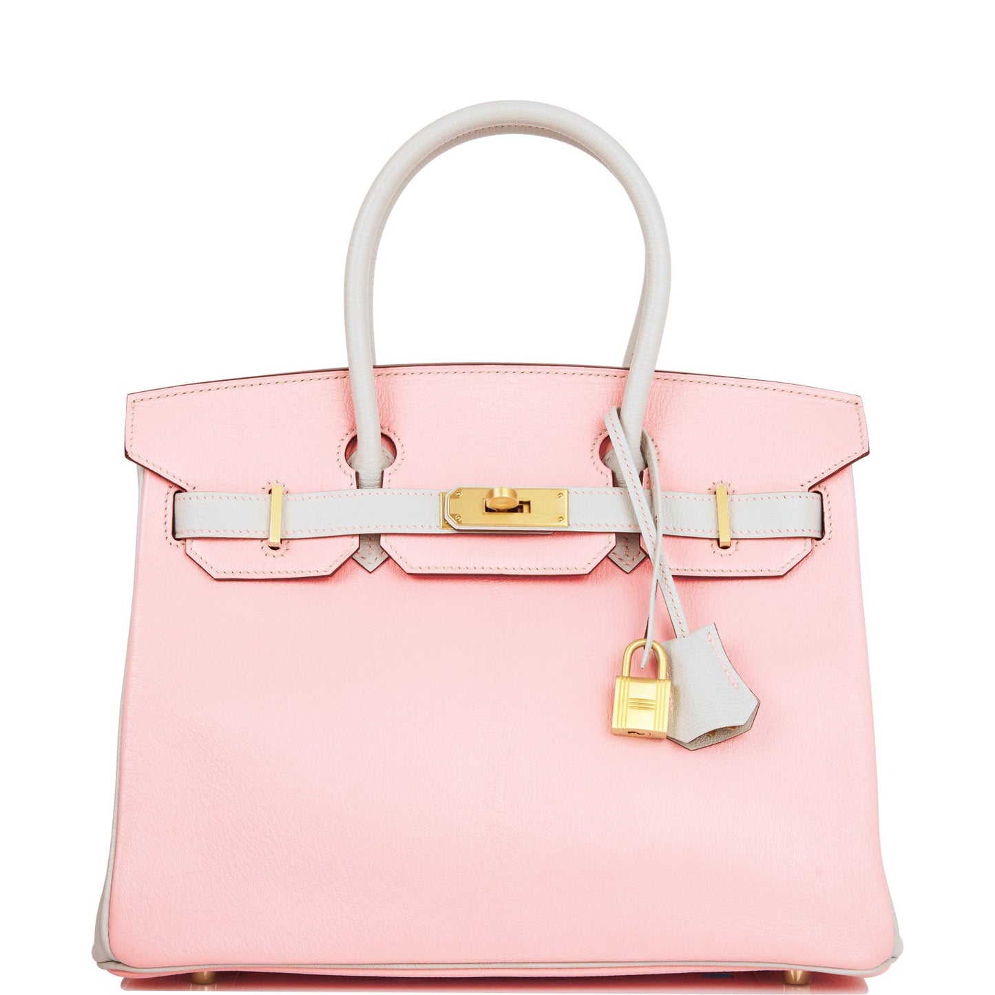 Hermes Special Order Hss Birkin Rose Sakura And Gold Travel Bag Permabrass Hardware