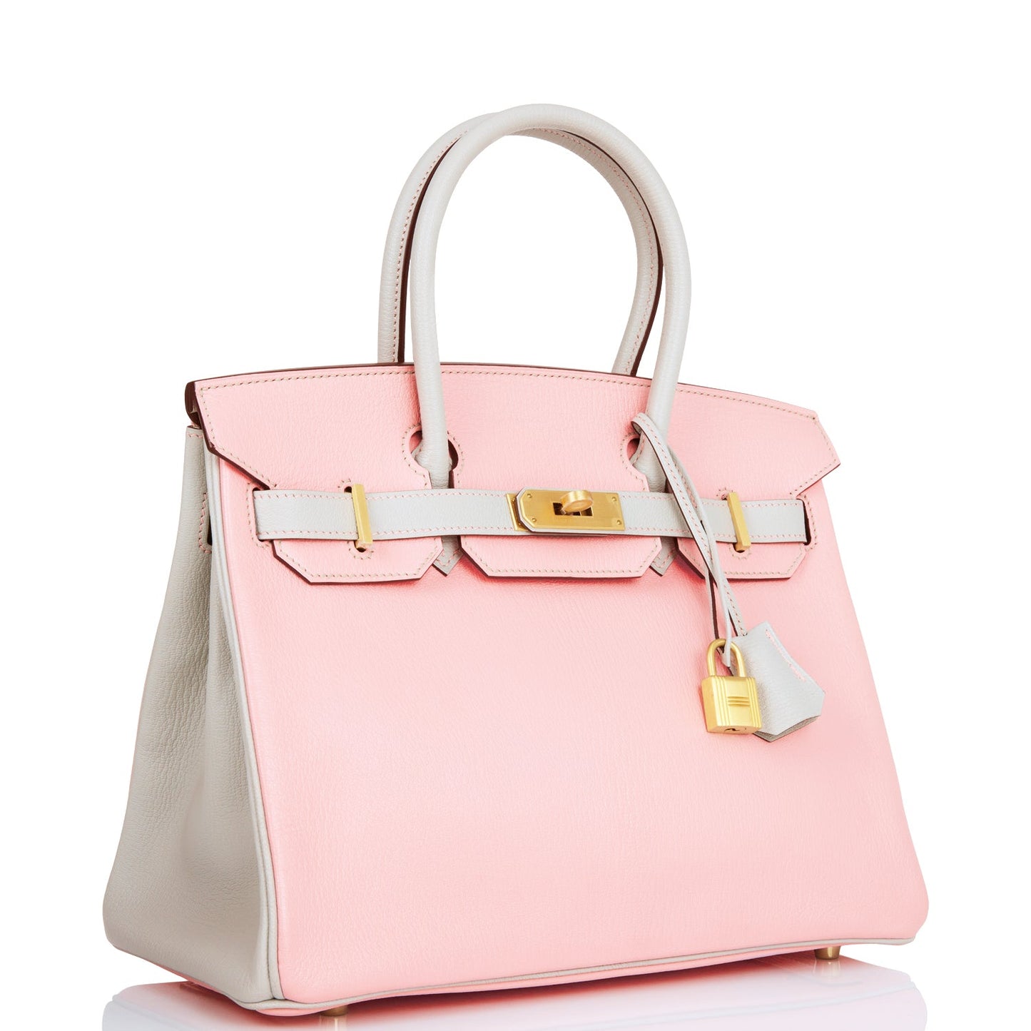 Hermes Special Order Hss Birkin Rose Sakura And Gold Travel Bag Permabrass Hardware