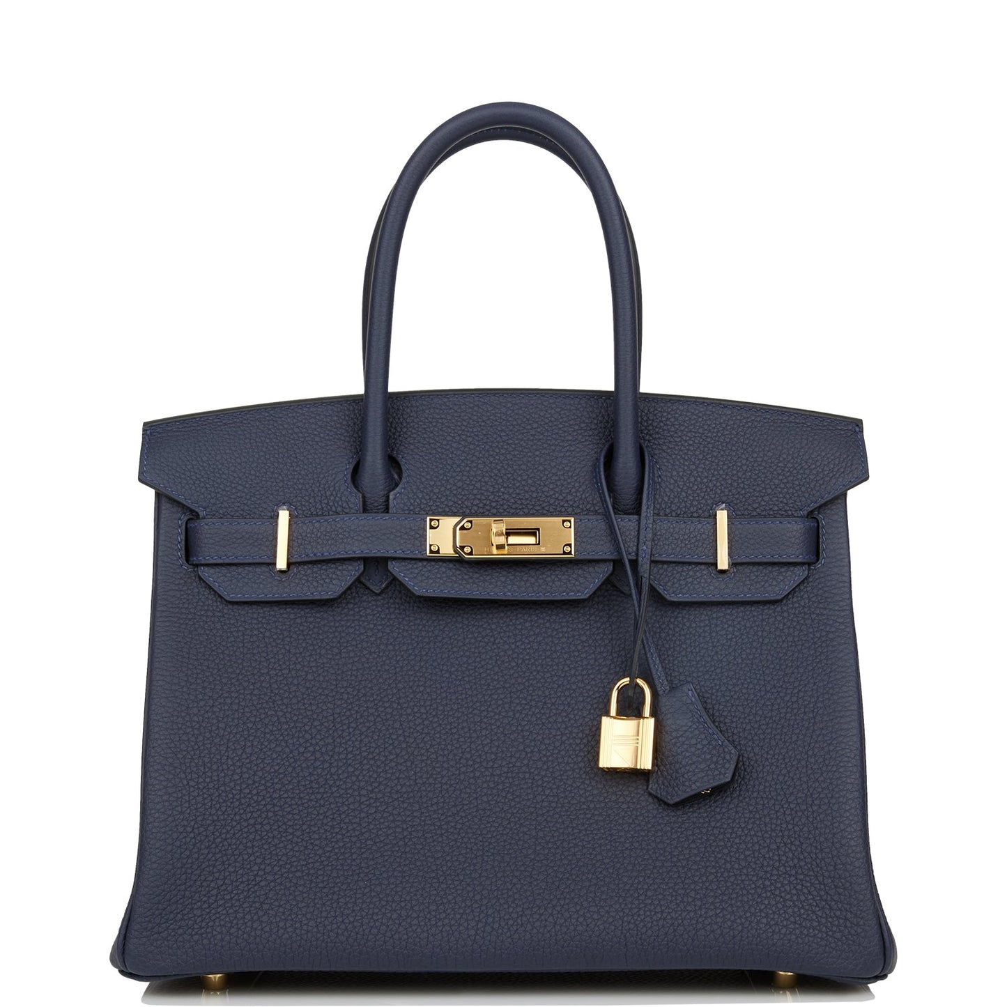 Hermes Birkin Bleu Nuit Togo Hardware Handbag Gold Travel Bag Hardware 2