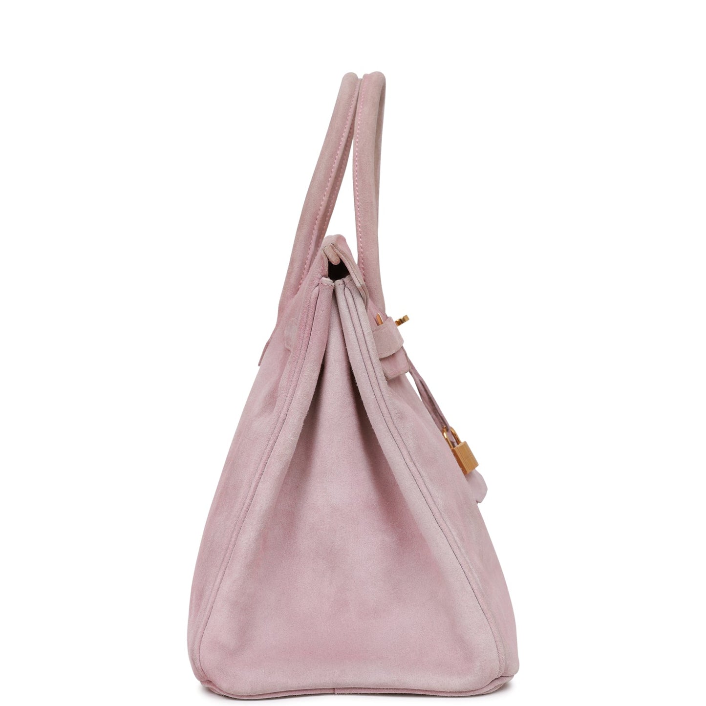 Hermes Birkin Lilac Doblis Hardware Handbag Gold Travel Bag
