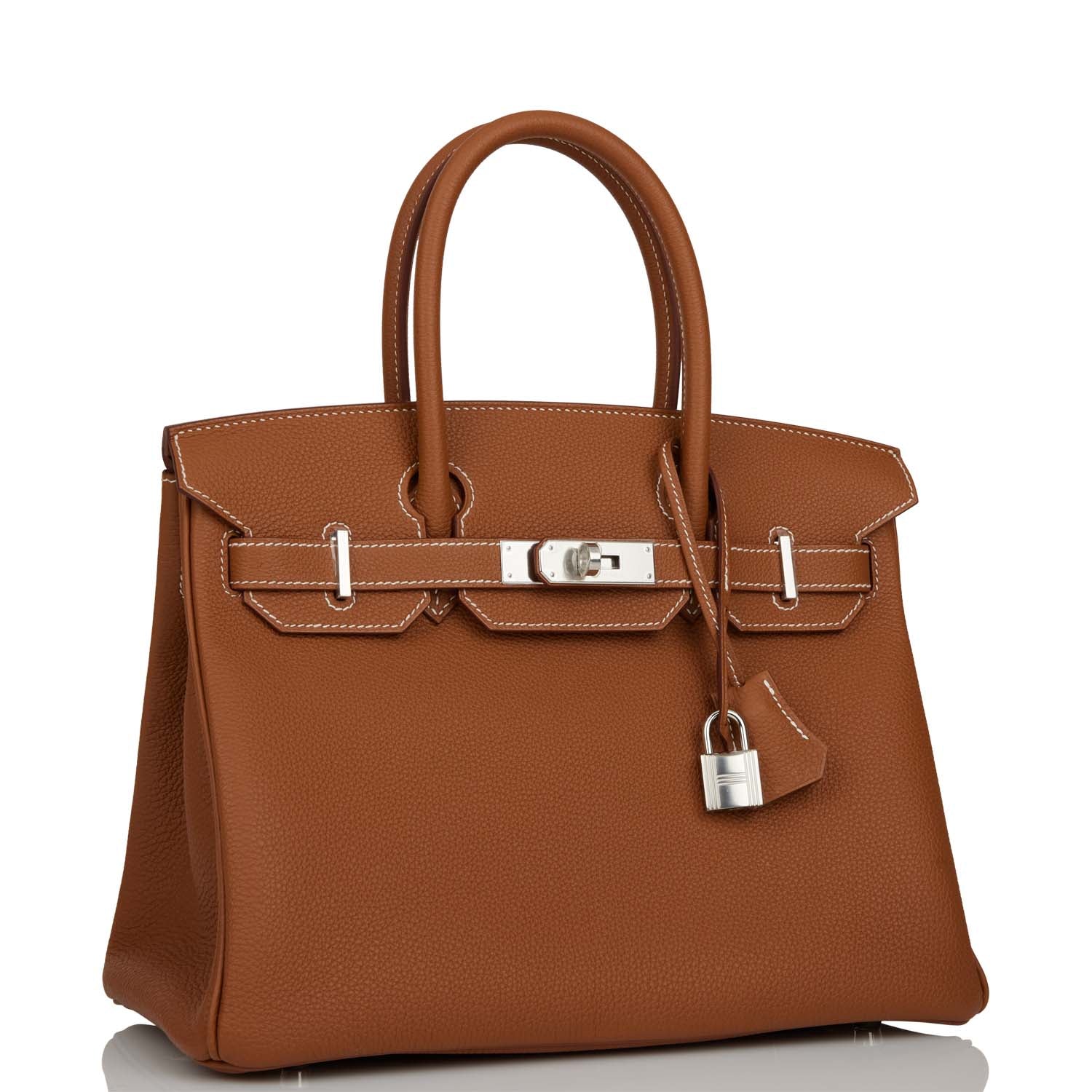 Hermes Birkin Togo Palladium Hardware Handbag Gold Travel Bag Hardware 5