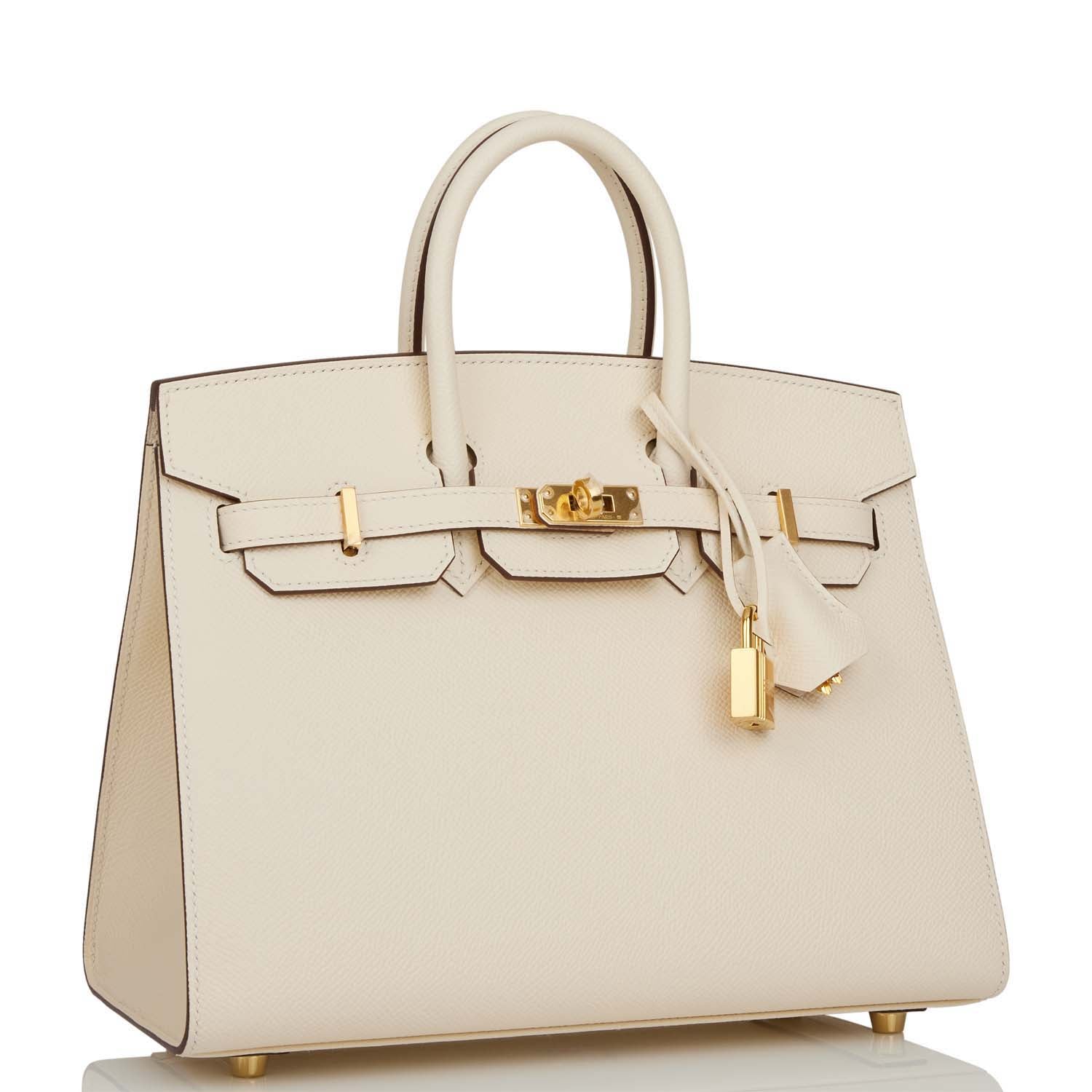 Hermes Birkin Sellier Nata Epsom Hardware Handbag Gold Travel Bag Gold Hardware