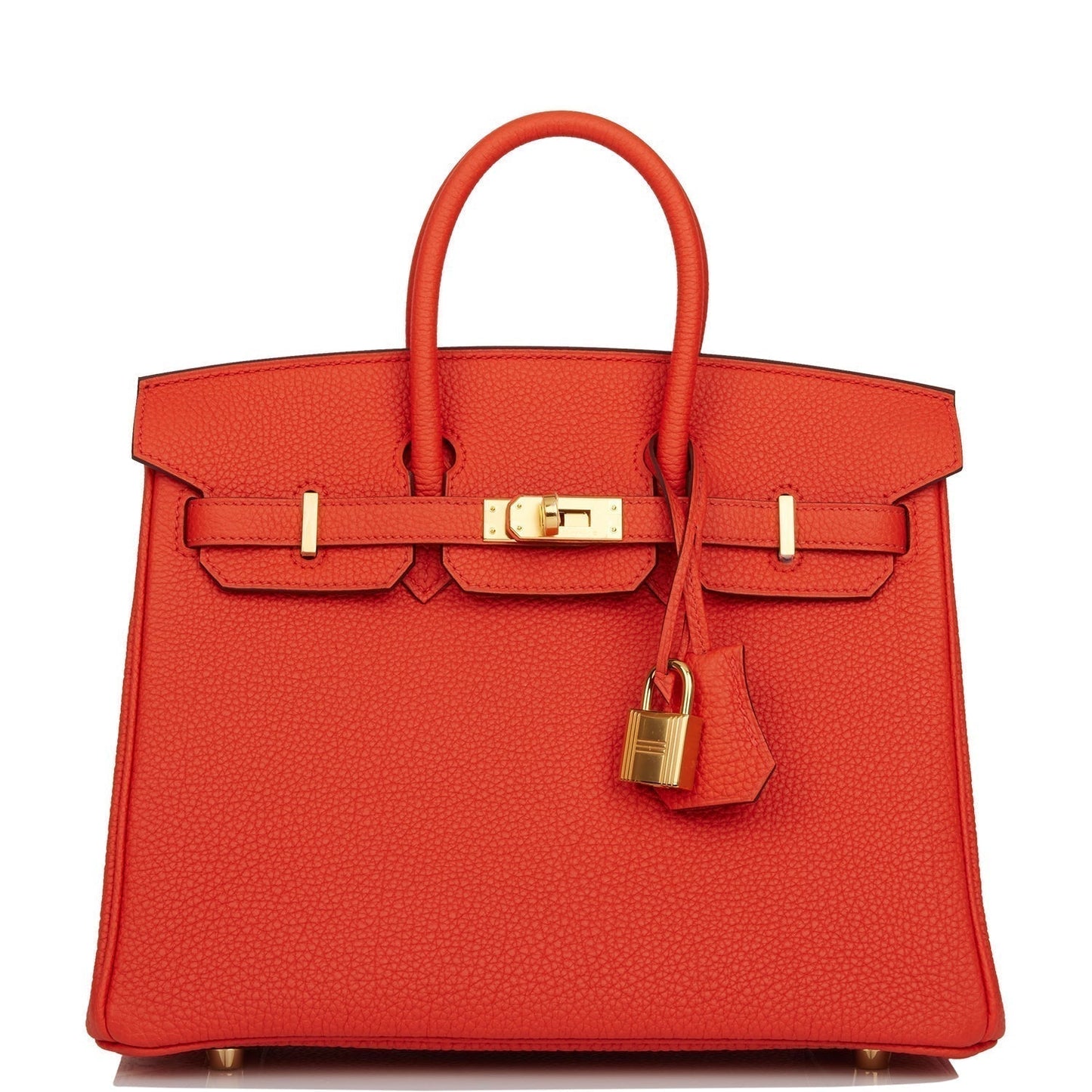 Hermes Birkin Capucine Togo Hardware Handbag Gold Travel Bag Gold Hardware