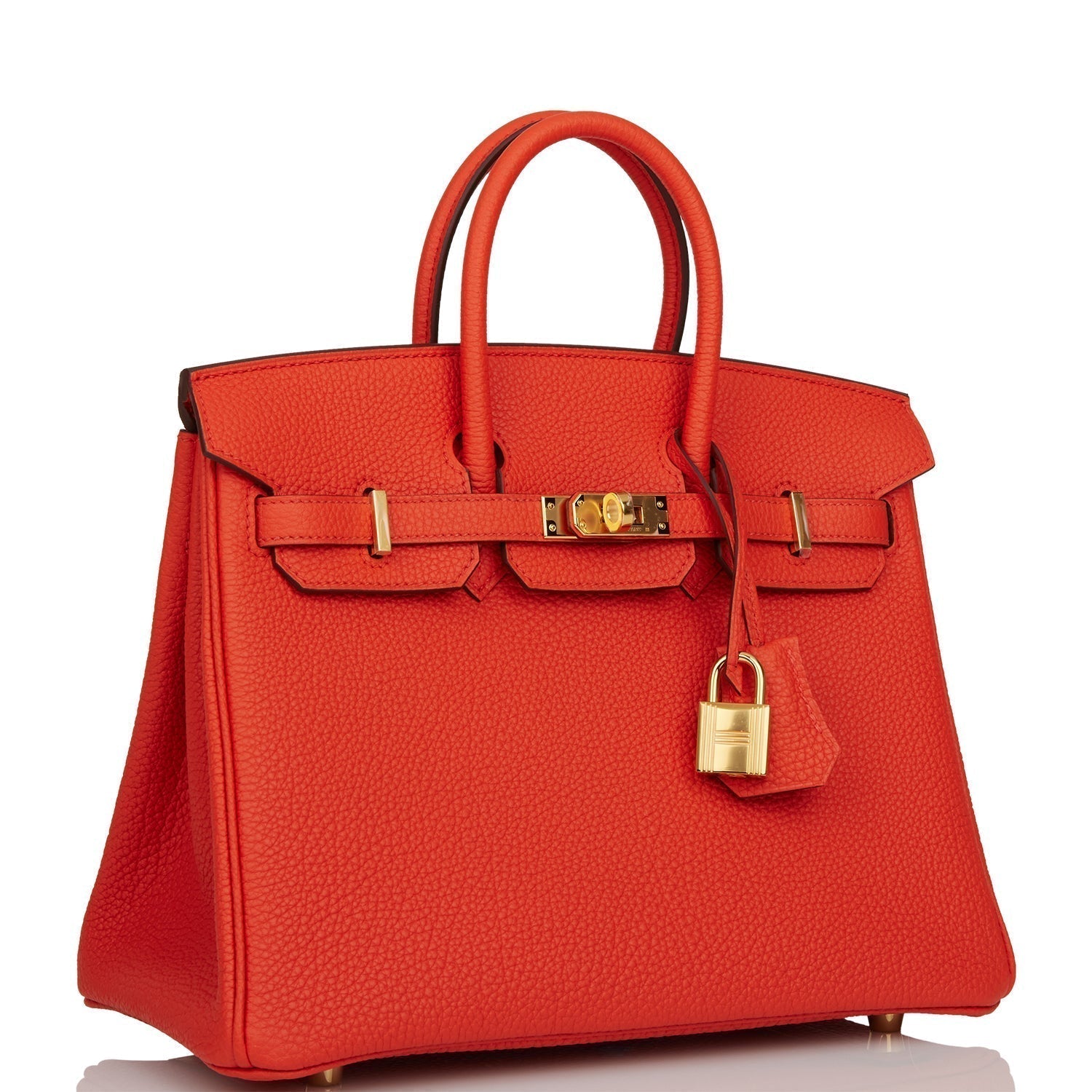 Hermes Birkin Capucine Togo Hardware Handbag Gold Travel Bag Gold Hardware