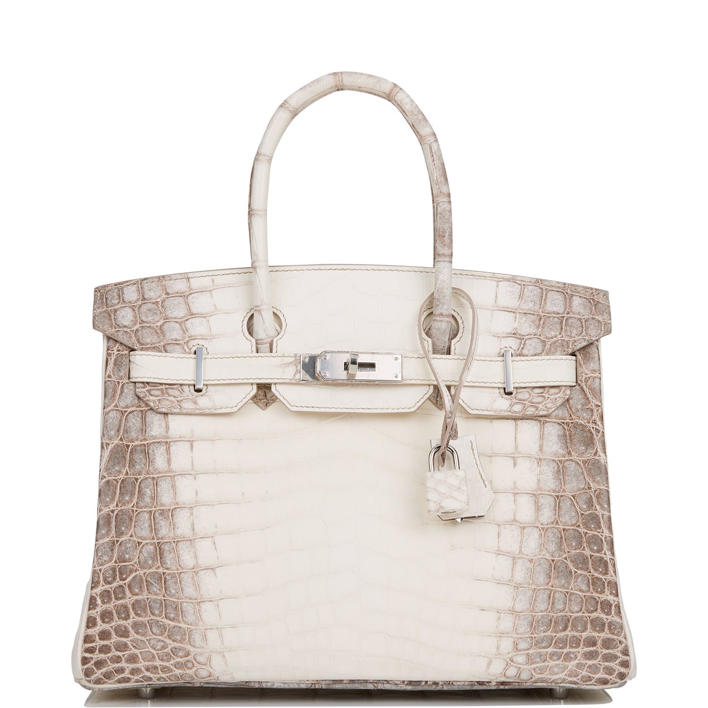 Hermes Birkin Himalaya Niloticus Crocodile Palladium Hardware Handbag Travel Bag