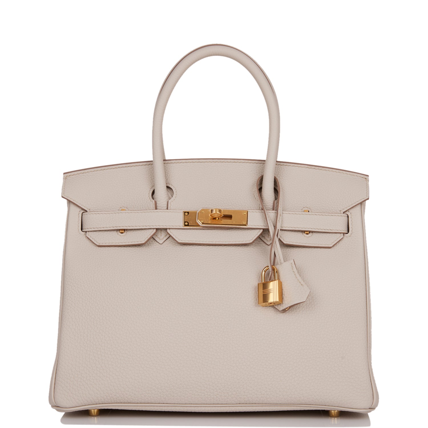 Hermes Birkin Beton Togo Hardware Handbag Gold Travel Bag Gold Hardware