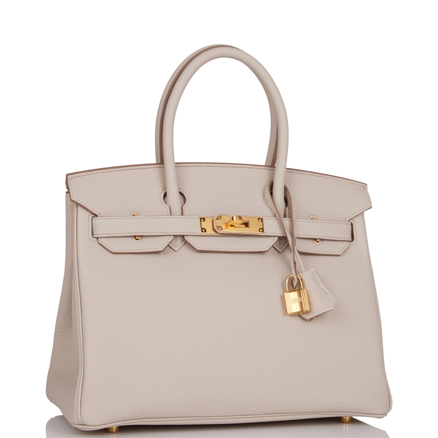 Hermes Birkin Beton Togo Hardware Handbag Gold Travel Bag Gold Hardware