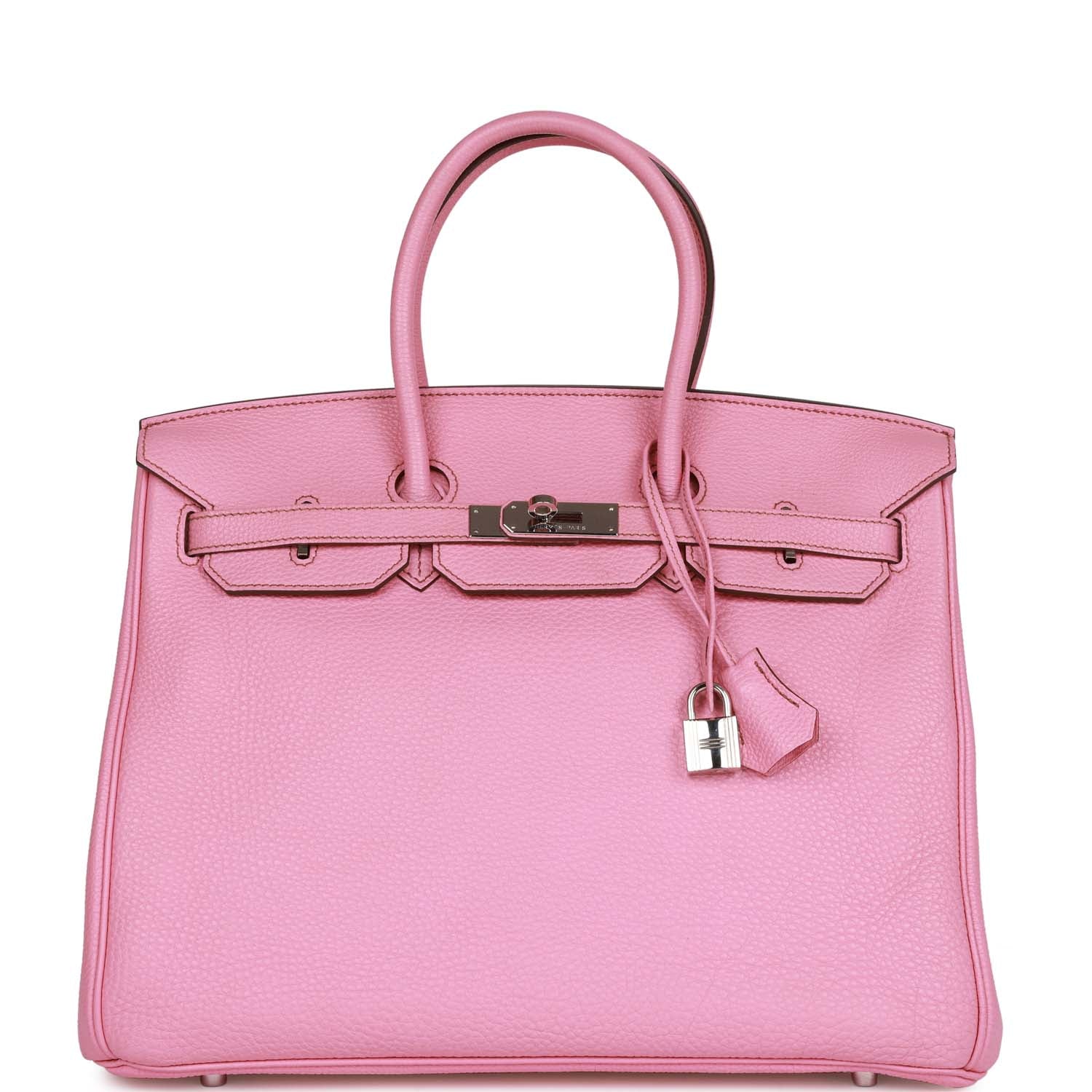 Hermes Birkin Bubblegum Togo Palladium Hardware Handbag Travel Bag
