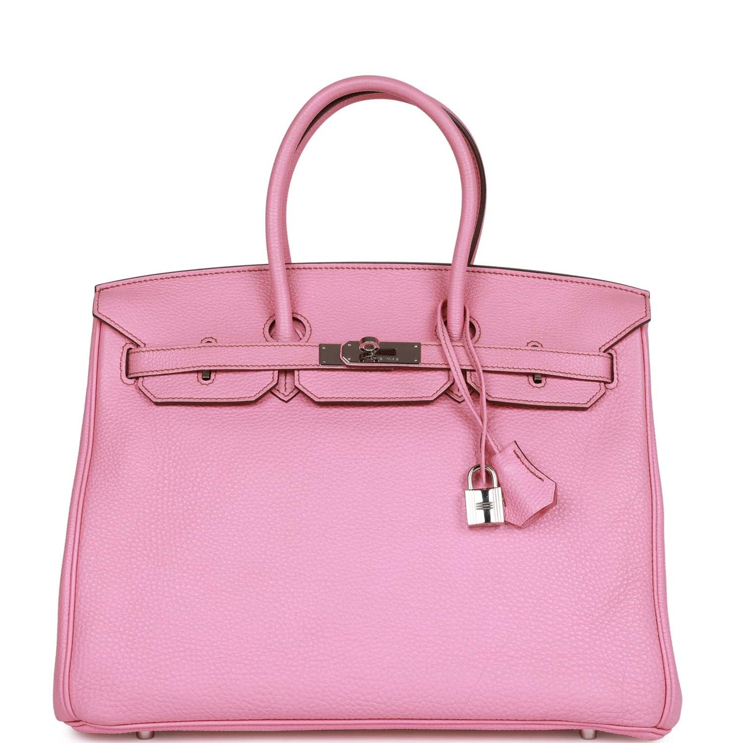 Hermes Top Quality Luxury Birkin Bubblegum Togo Palladium Travel Bag