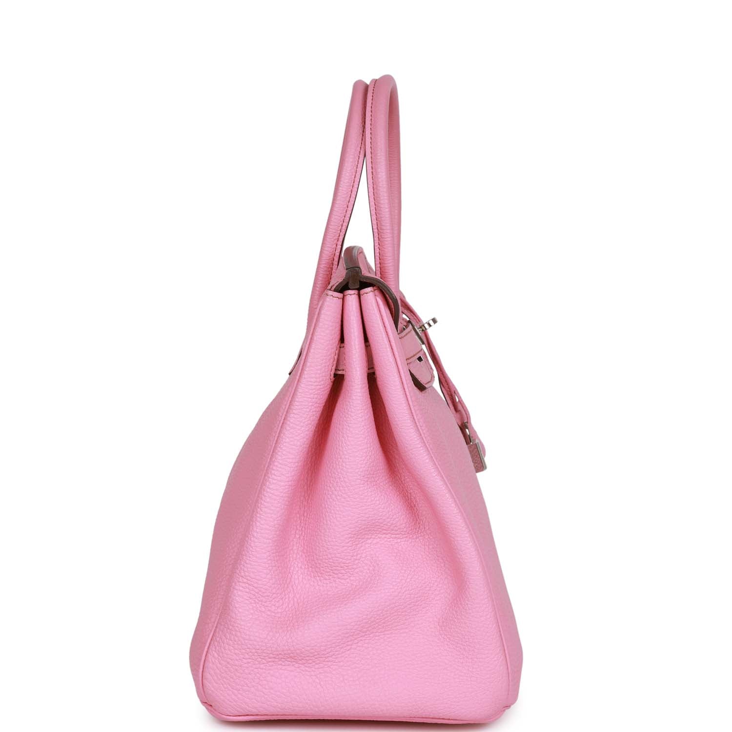 Hermes Birkin Bubblegum Togo Palladium Hardware Handbag Travel Bag