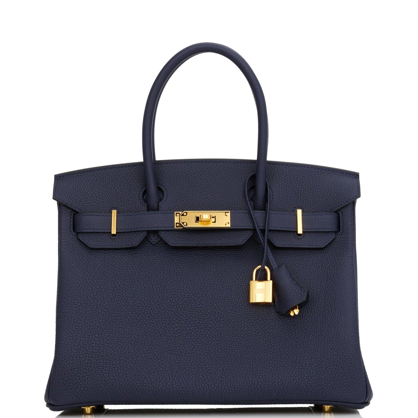 Hermes Birkin Bleu Nuit Togo Hardware Handbag Gold Travel Bag Hardware 3