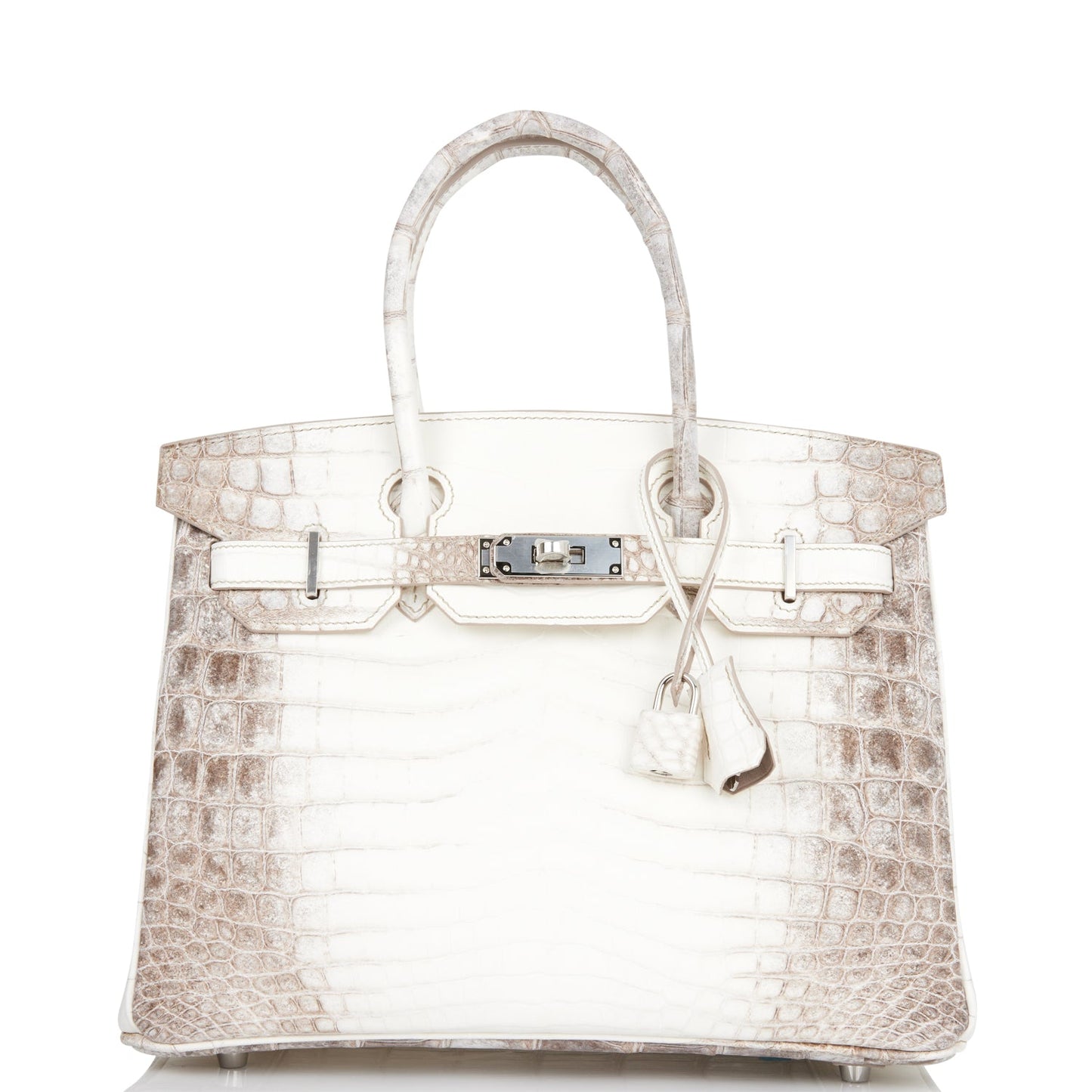 Hermes Birkin Himalaya Niloticus Crocodile Palladium Hardware Handbag Travel Bag Hardware 2
