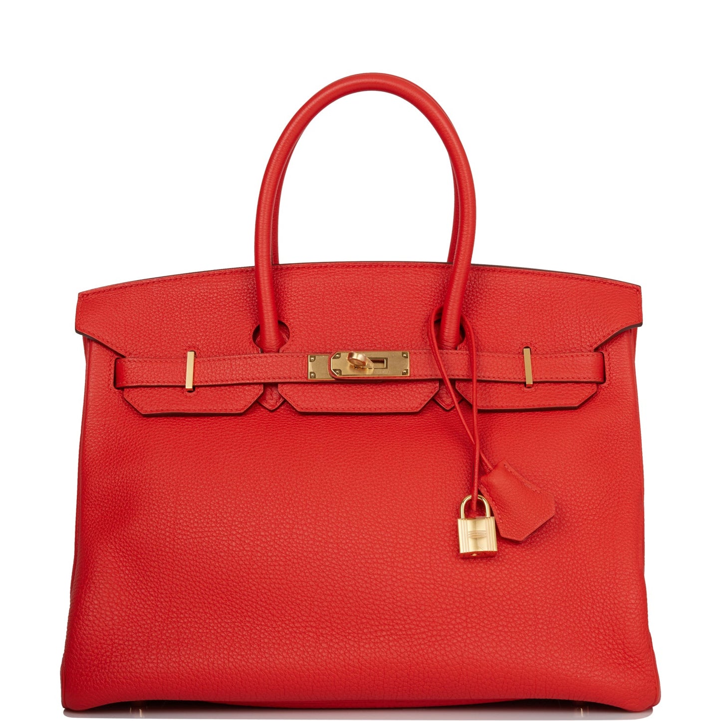 Hermes Birkin Capucine Togo Hardware Handbag Gold Travel Bag