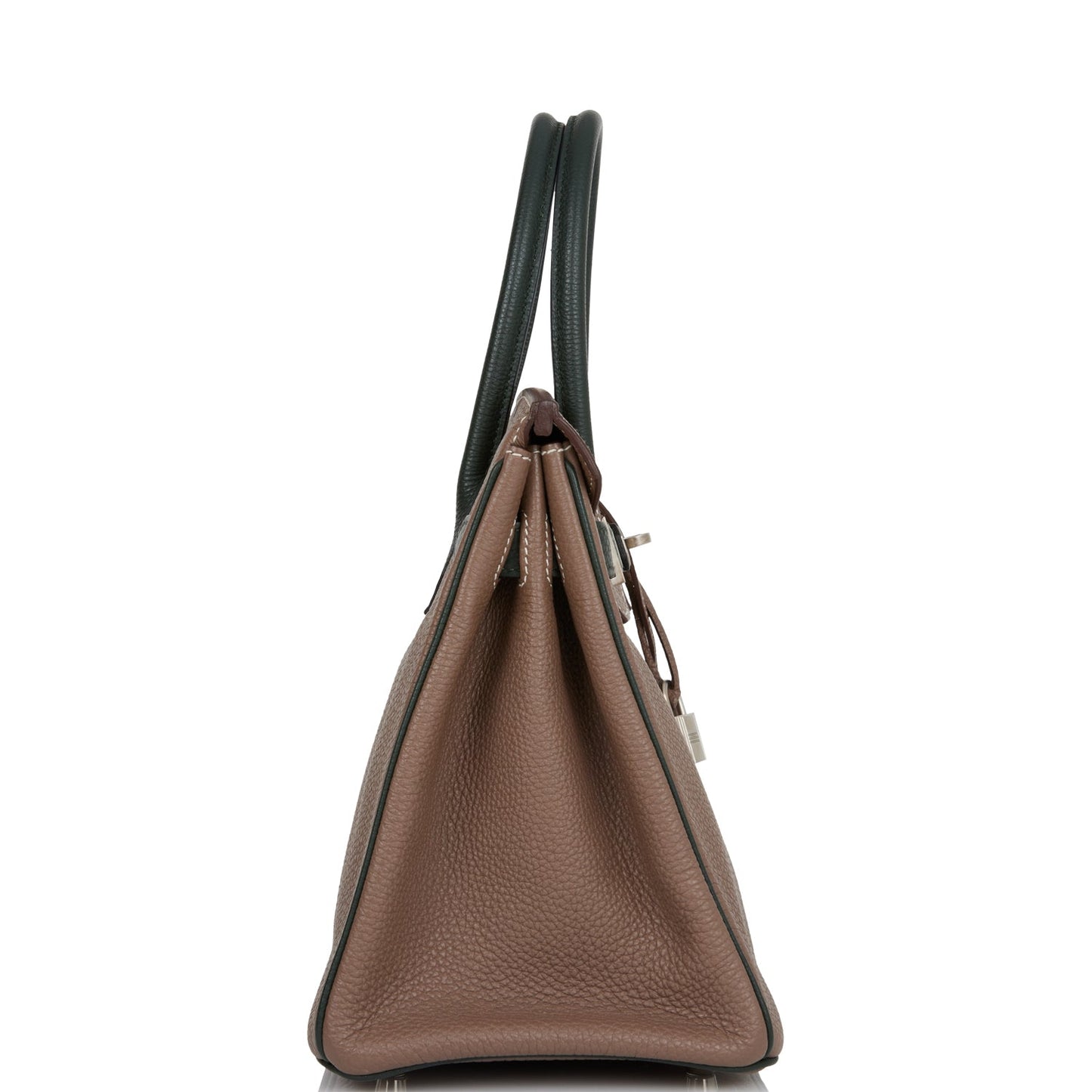 Hermes Special Order Hss Birkin Etoupe And Vert Travel Bag