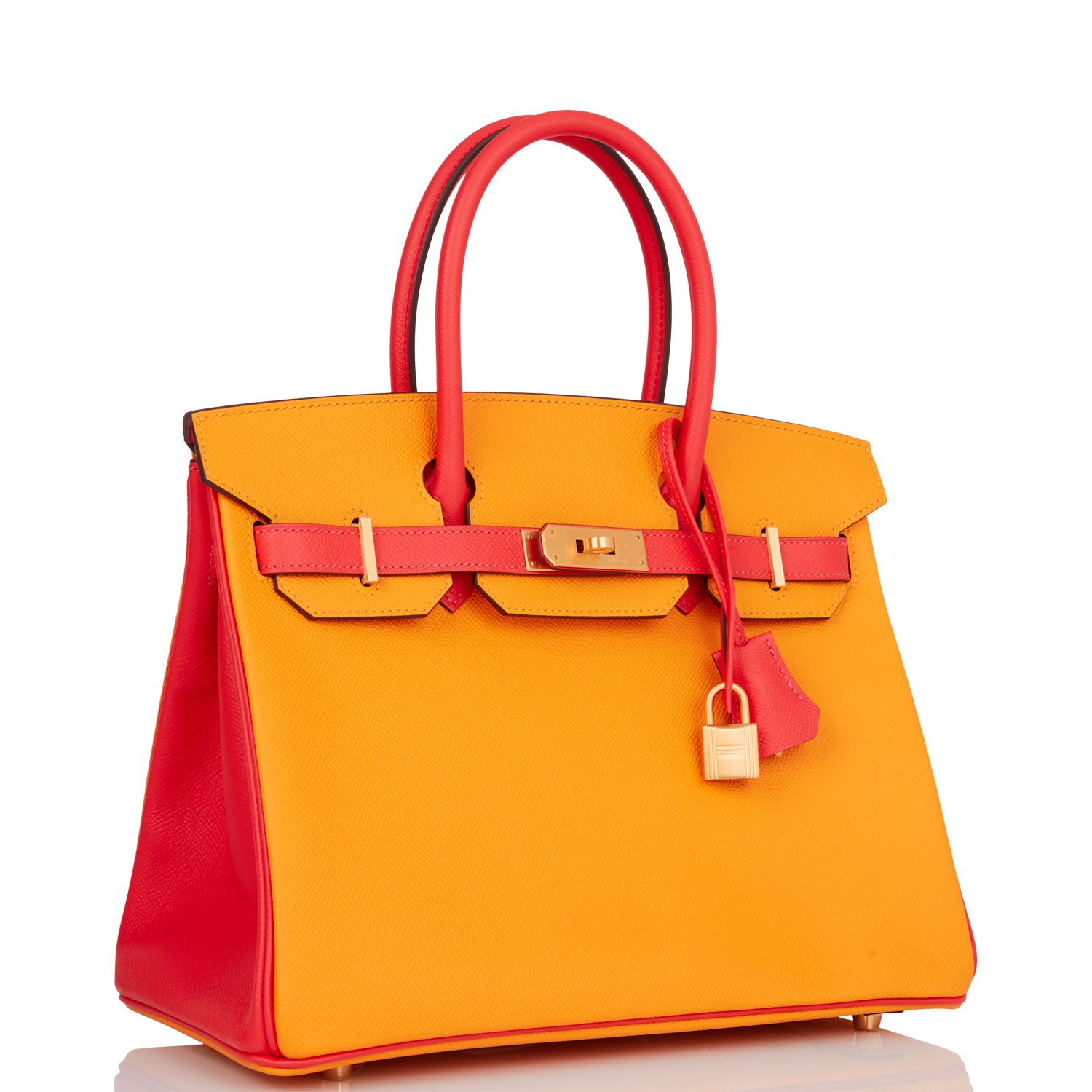 Hermes Special Order Hss Birkin Jaune Or And Rose Gold Travel Bag