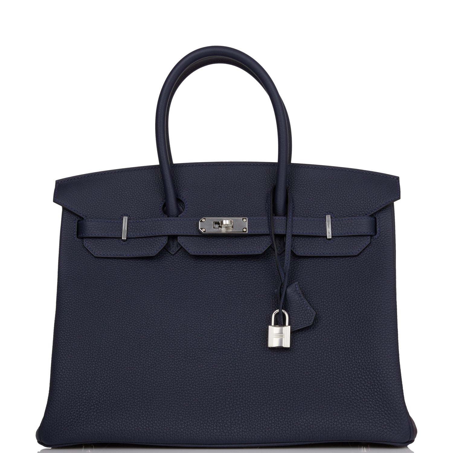 Hermes Birkin Bleu Nuit Togo Palladium Hardware Handbag Travel Bag