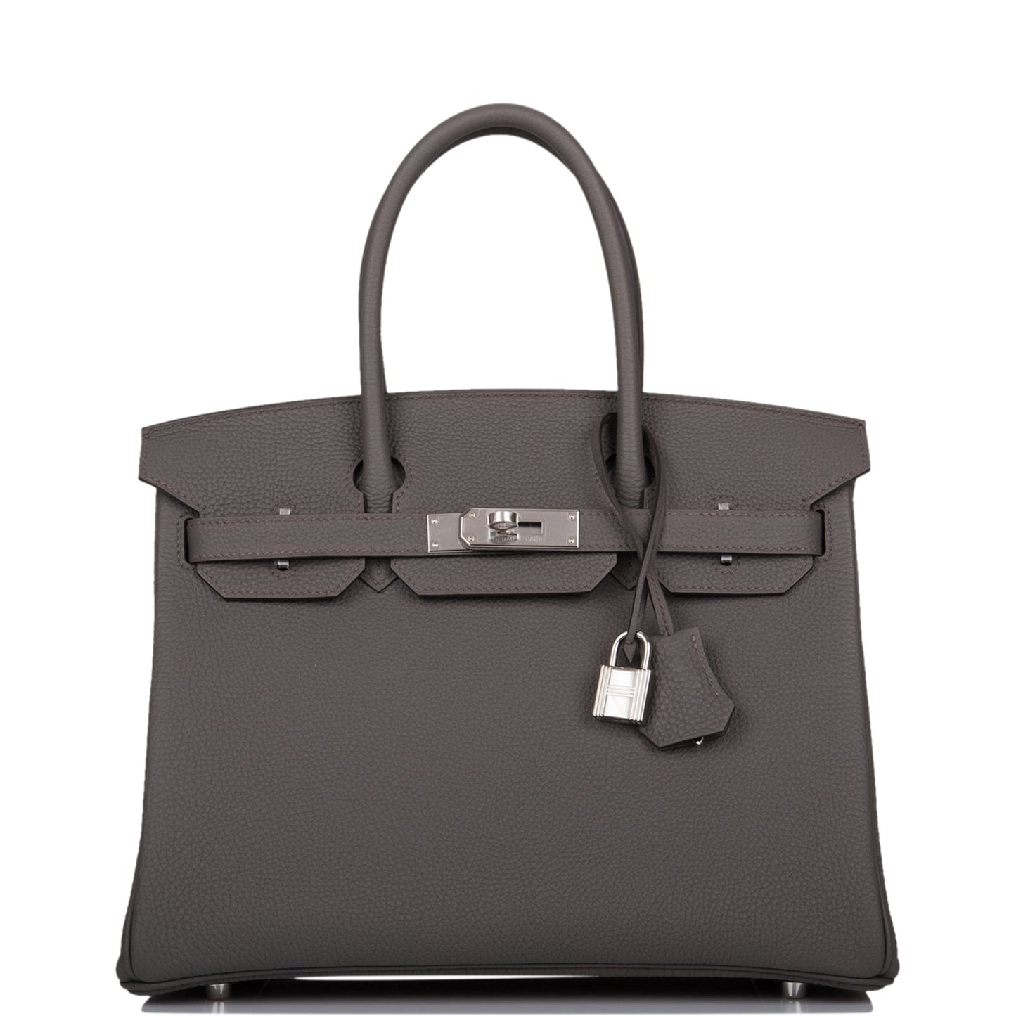 Hermes Birkin Etain Togo Palladium Hardware Handbag Travel Bag 4
