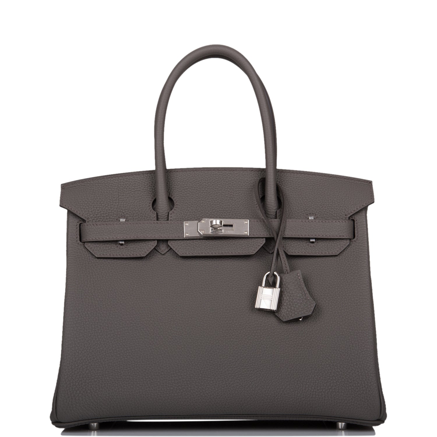 Hermes Birkin Etain Togo Palladium Hardware Handbag Travel Bag 4