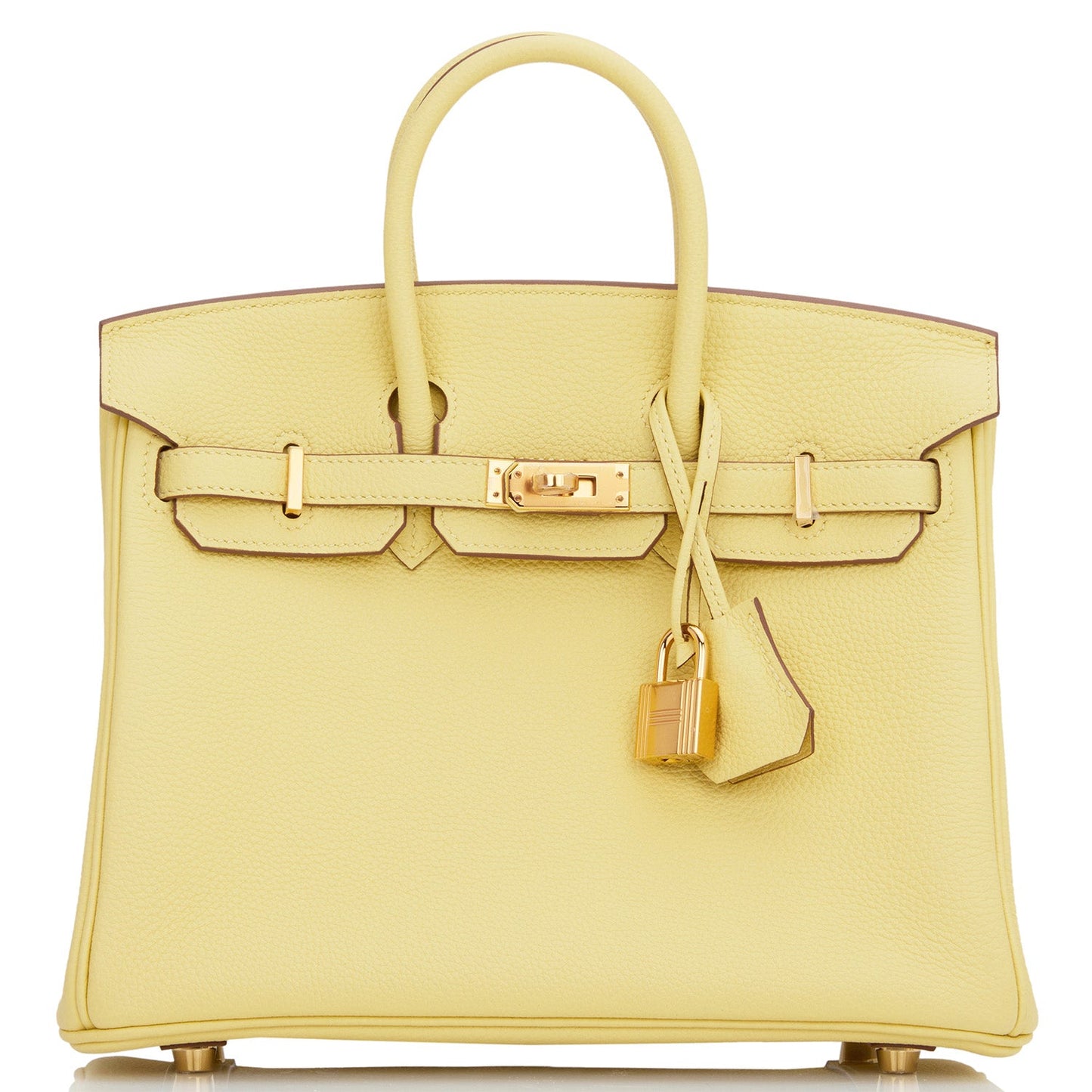 Hermes Birkin Jaune Poussin Togo Hardware Handbag Gold Travel Bag