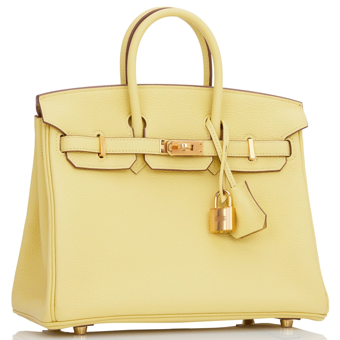 Hermes Birkin Jaune Poussin Togo Hardware Handbag Gold Travel Bag