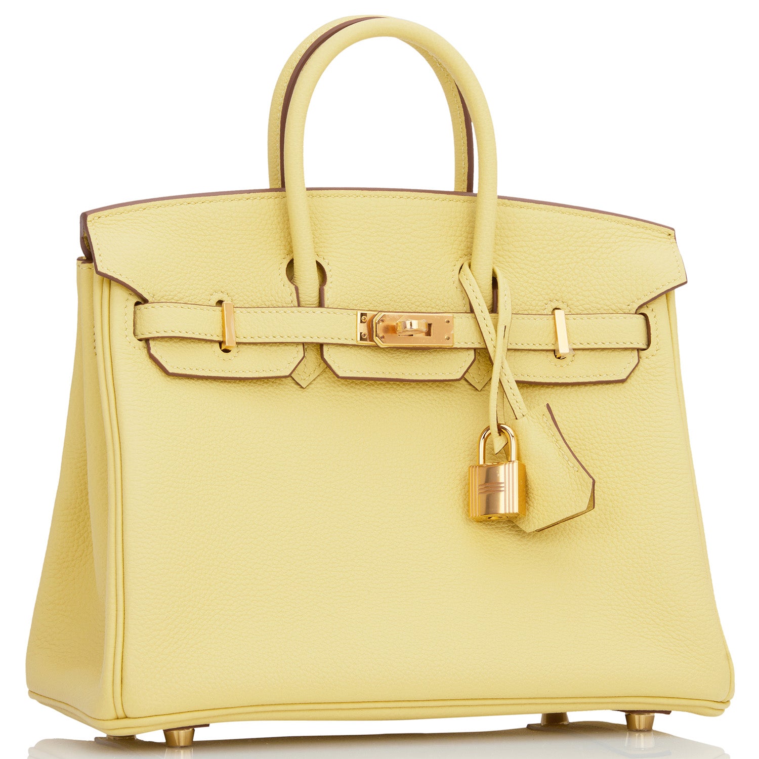 Hermes Birkin Jaune Poussin Togo Hardware Handbag Gold Travel Bag