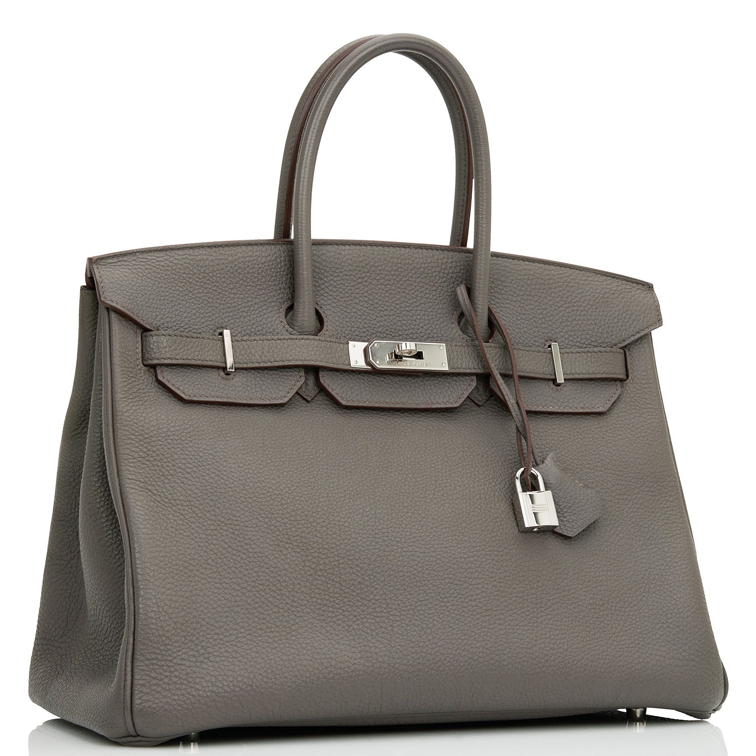 Hermes Birkin Etain Togo Palladium Hardware Handbag Travel Bag