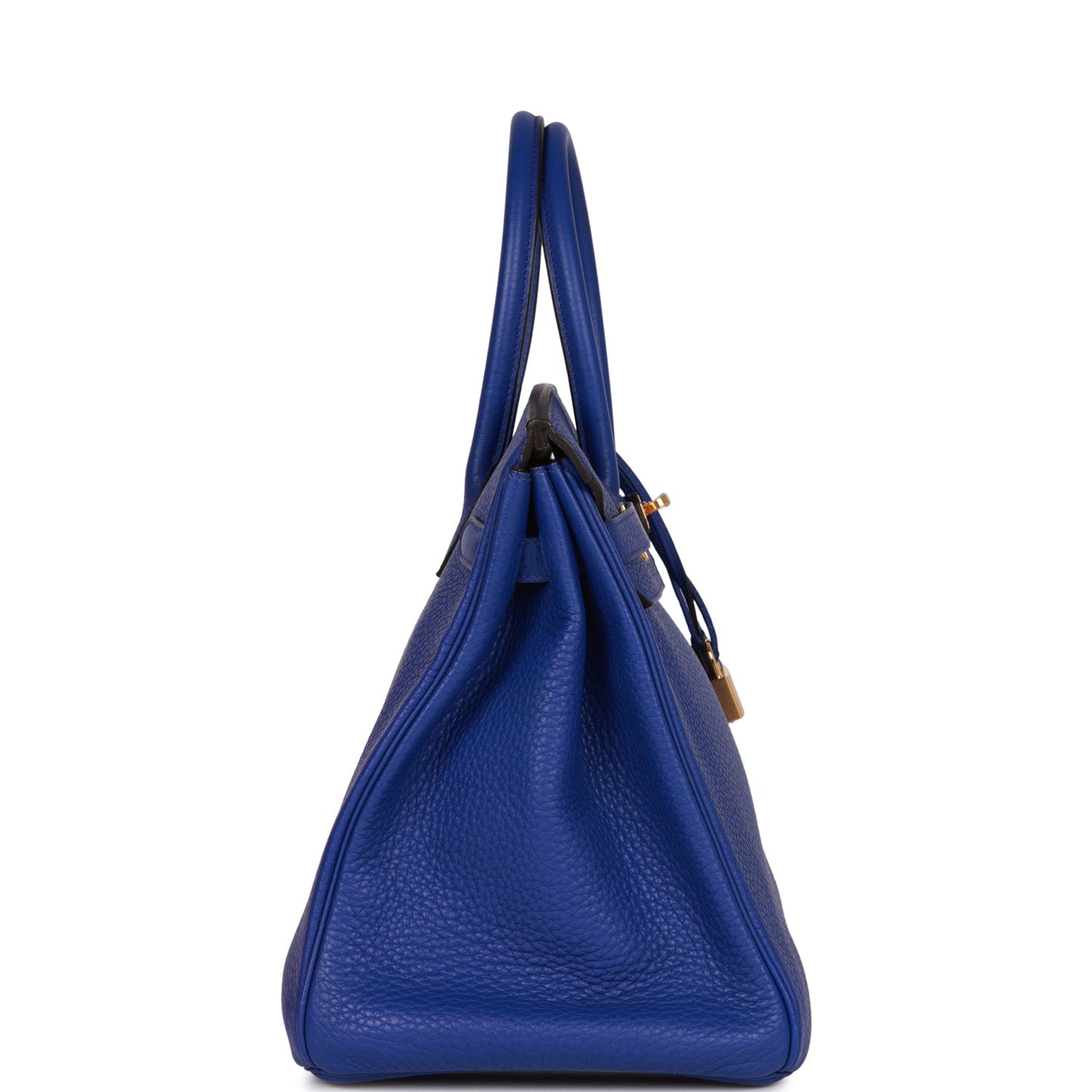 Hermes Special Order Hss Birkin Bleu Electric Verso Gold Travel Bag
