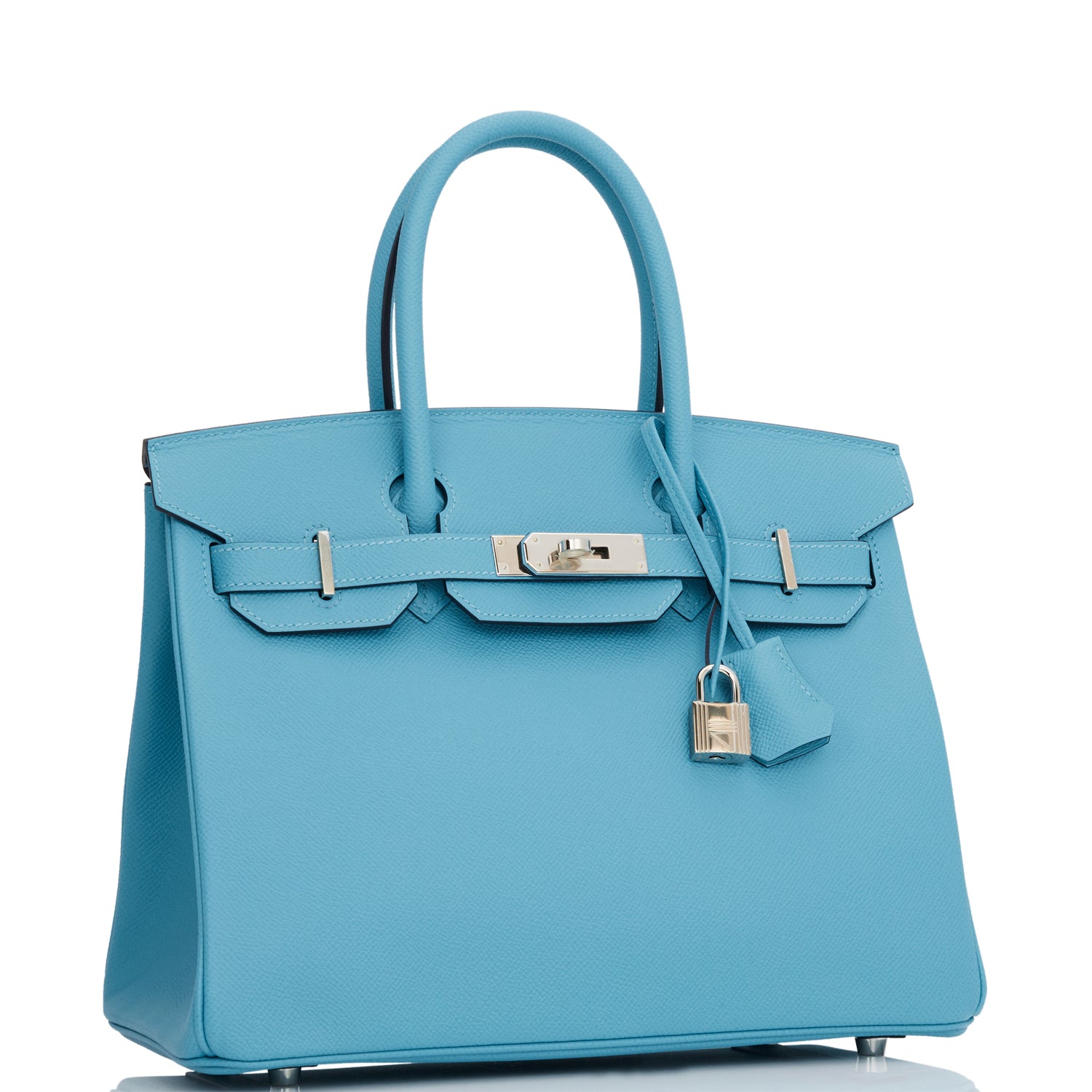 Hermes Birkin Bleu Du Nord Epsom Palladium Hardware Travel Bag