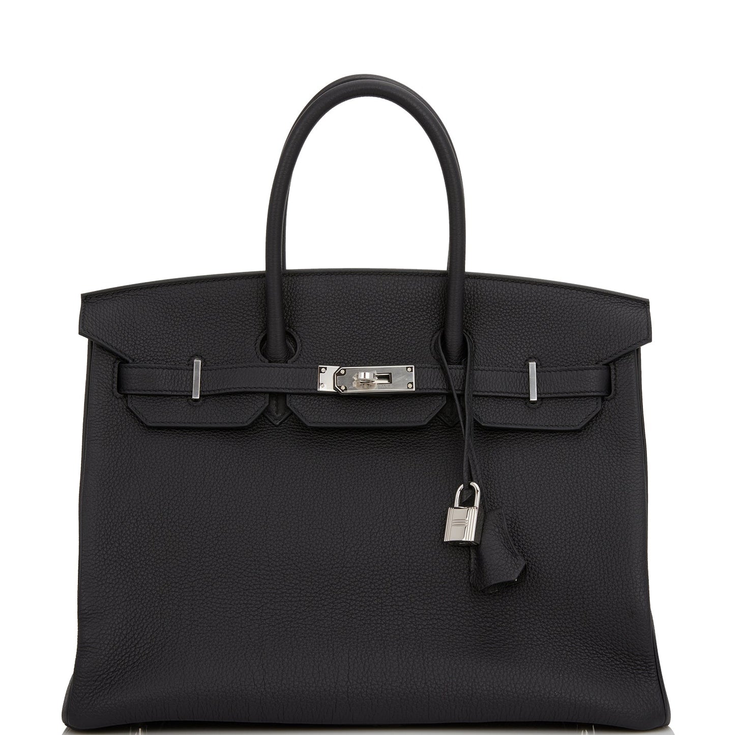 Hermes Birkin Togo Palladium Hardware Handbag Black Travel Bag Hardware 6