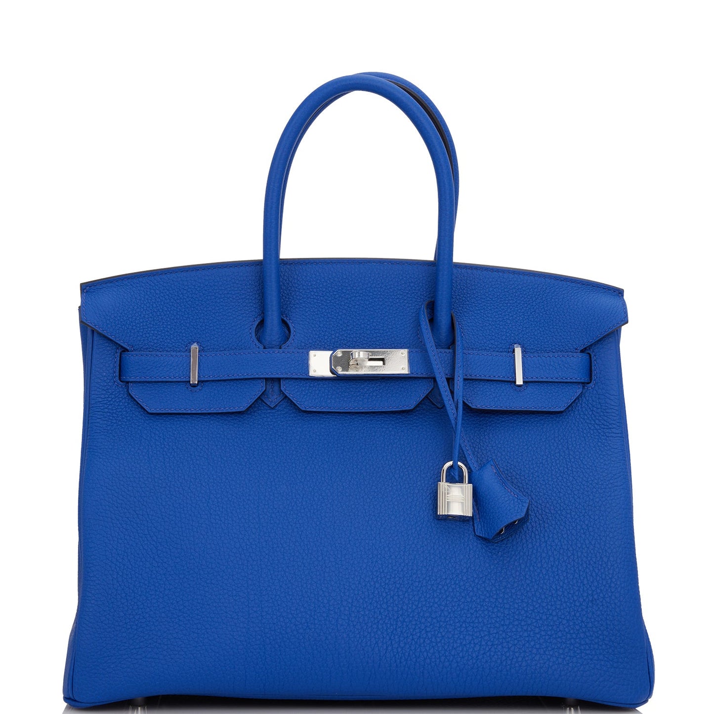 Hermes Birkin Bleu Royal Togo Palladium Hardware Handbag Travel Bag Palladium Hardware