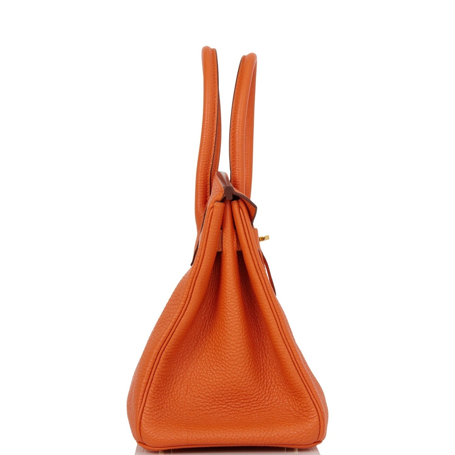 Hermes Birkin Togo Hardware Handbag Gold Orange Travel Bag
