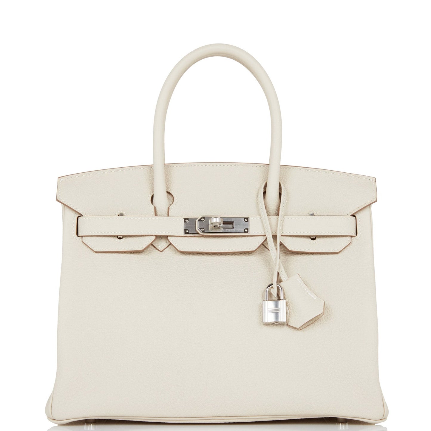 Hermes Birkin Craie Togo Palladium Hardware Handbag Travel Bag