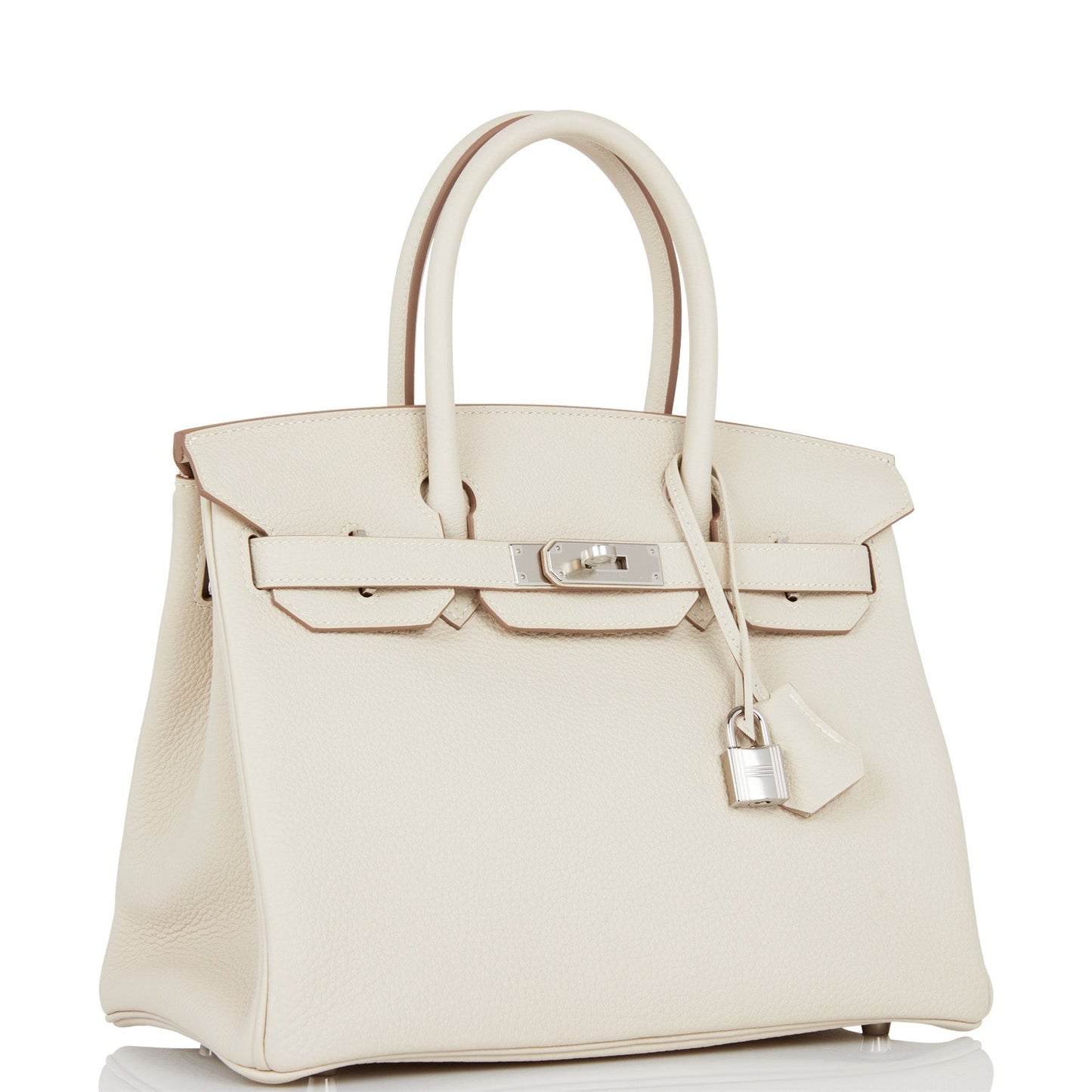 Hermes Birkin Craie Togo Palladium Hardware Handbag Travel Bag